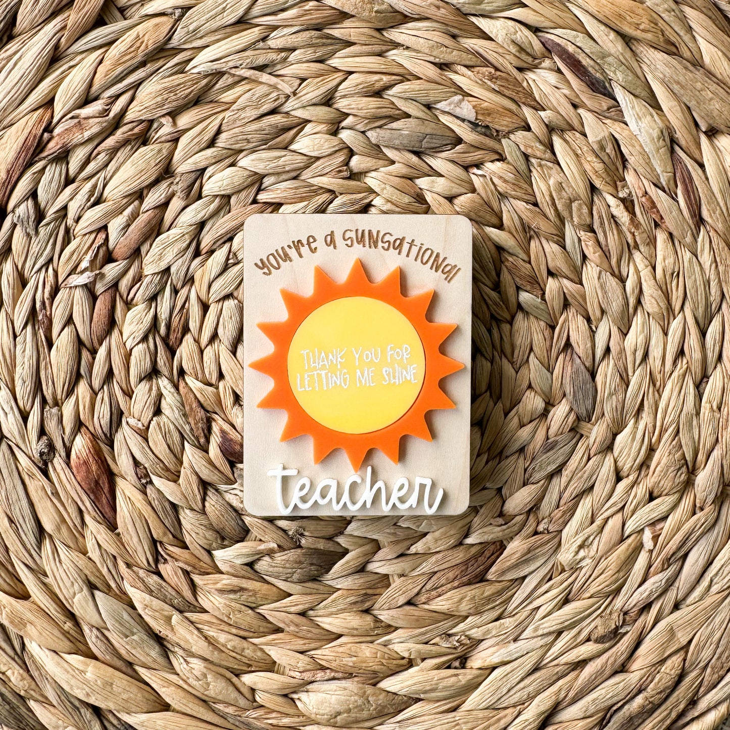 Teacher Appreciation Gift Card Holder