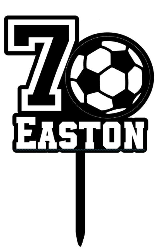 Custom Soccer Cake Topper | Birthday Party Decor | Kicking It Goal | boys birthday theme | Girl Cake Topper Birthday | Sports Party Decor