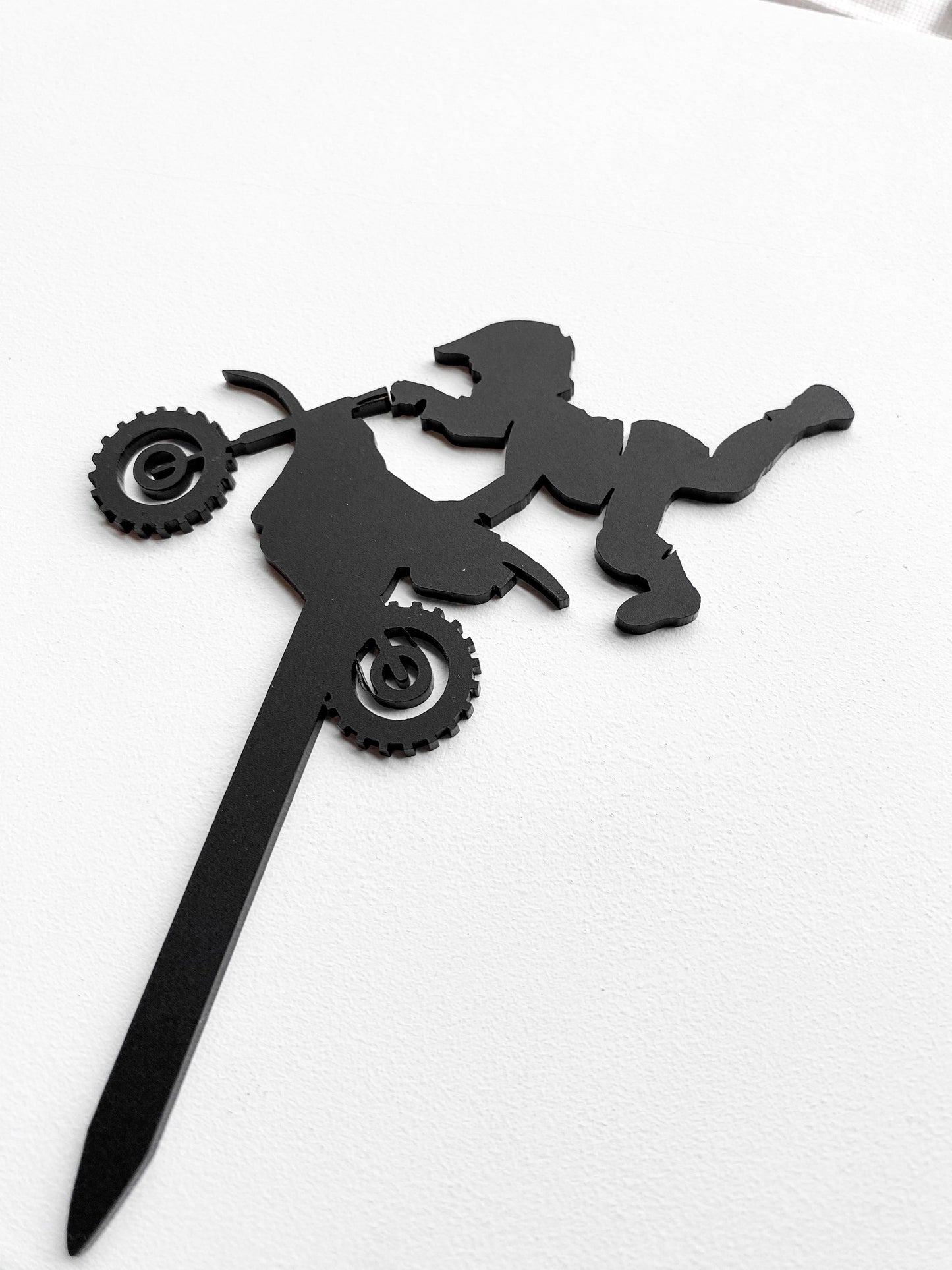 dirt bike cake topper motocross birthday party kids party decor supercross