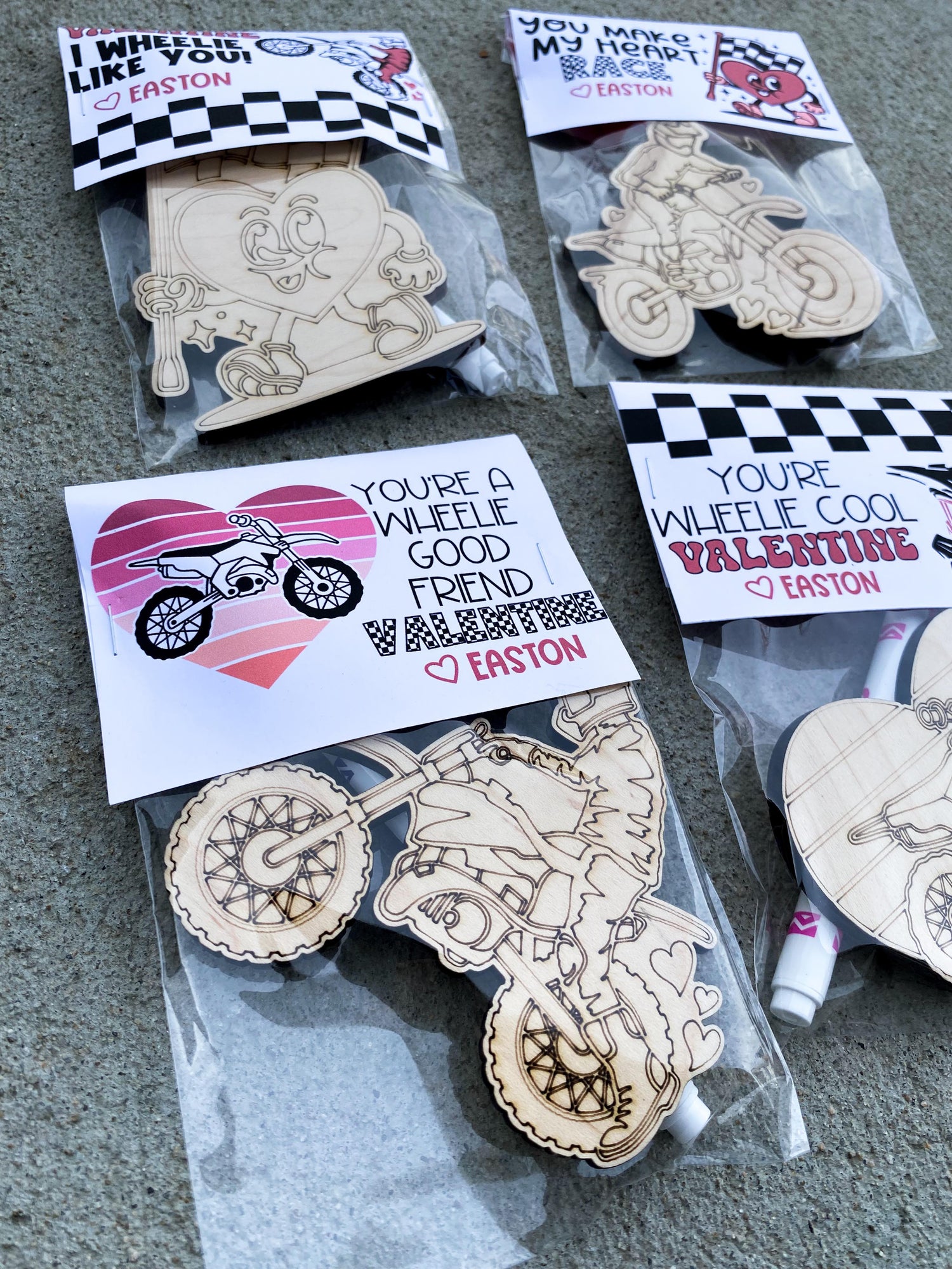 dirt bike valentines classroom gifts for boys