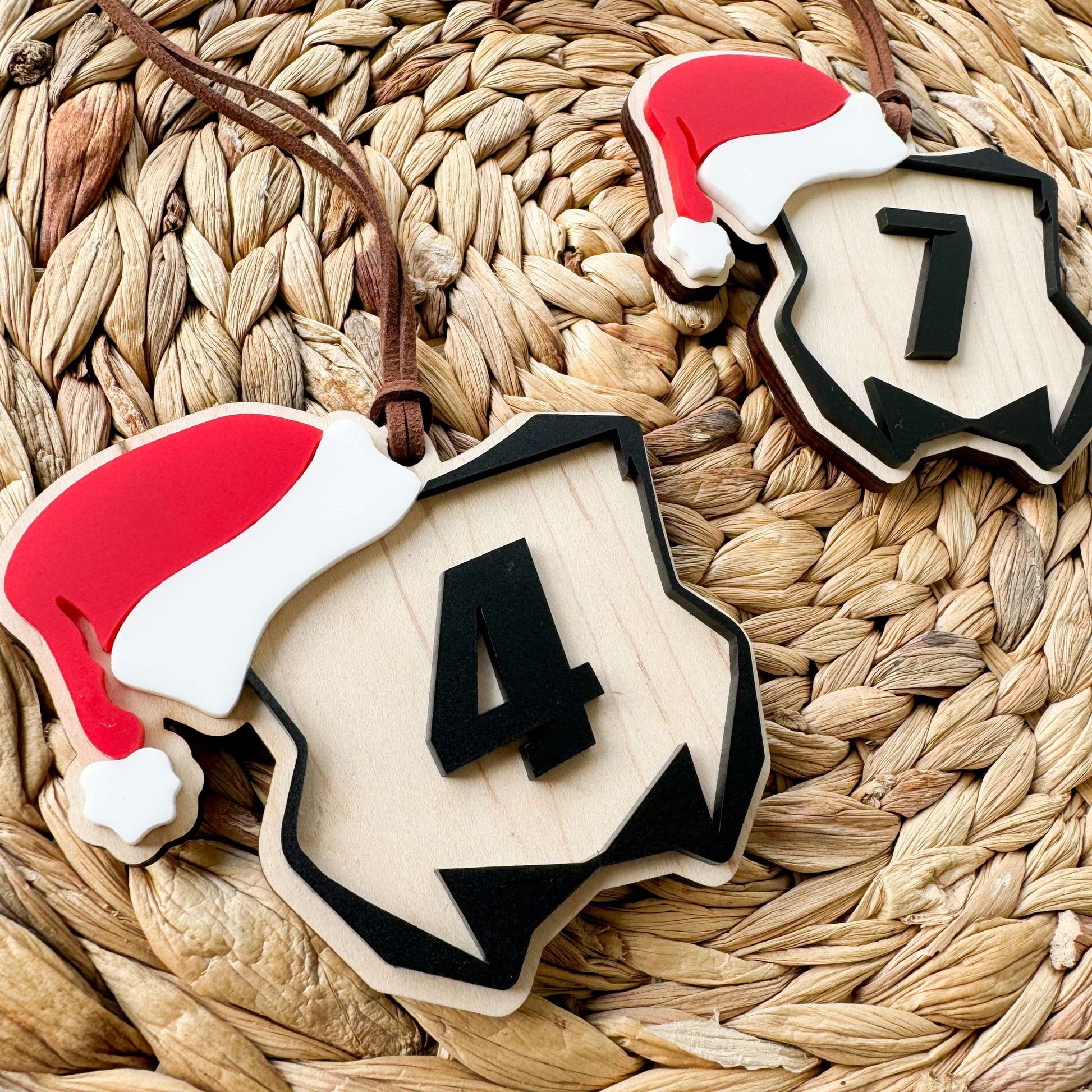 Dirt bike number plate wood ornament with engraved rider name and number