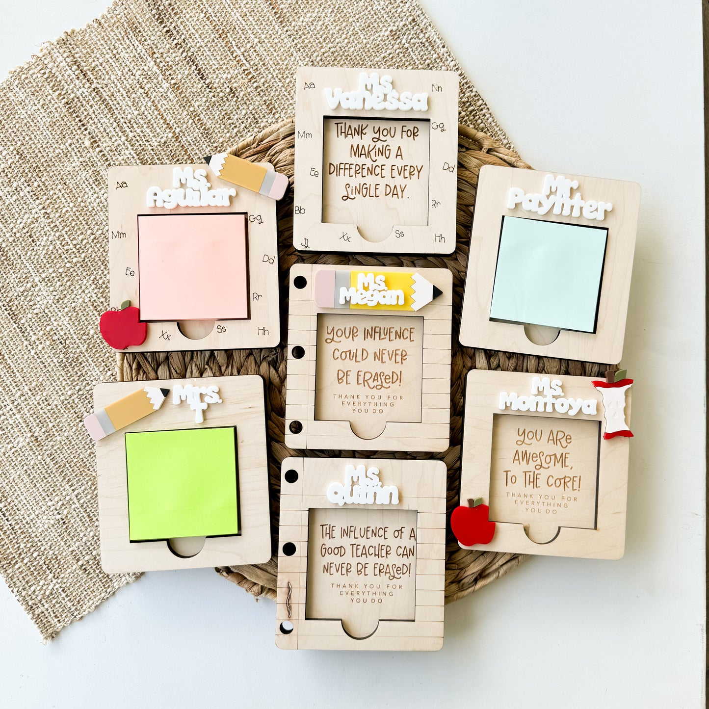 Teacher Appreciation Sticky Note Holder