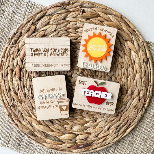 Teacher Appreciation Gift Card Holder
