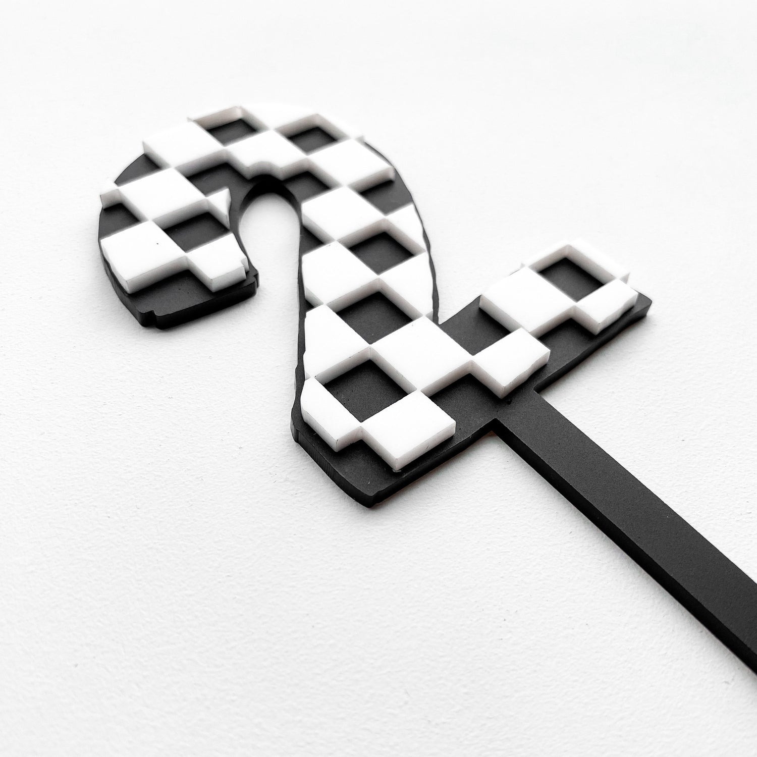 Checkerboard Number Cake Topper | Custom Age Acrylic | Easton Timber Co
