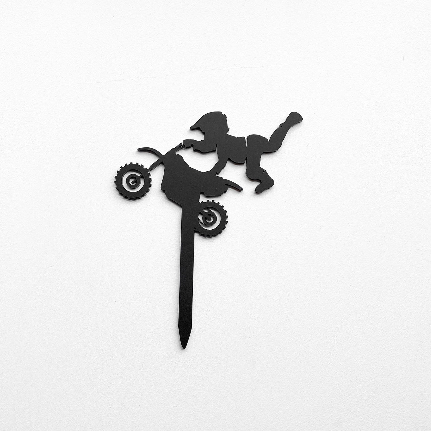 Acrylic Dirt Bike Cake Topper | Supercross Birthday Party Decor