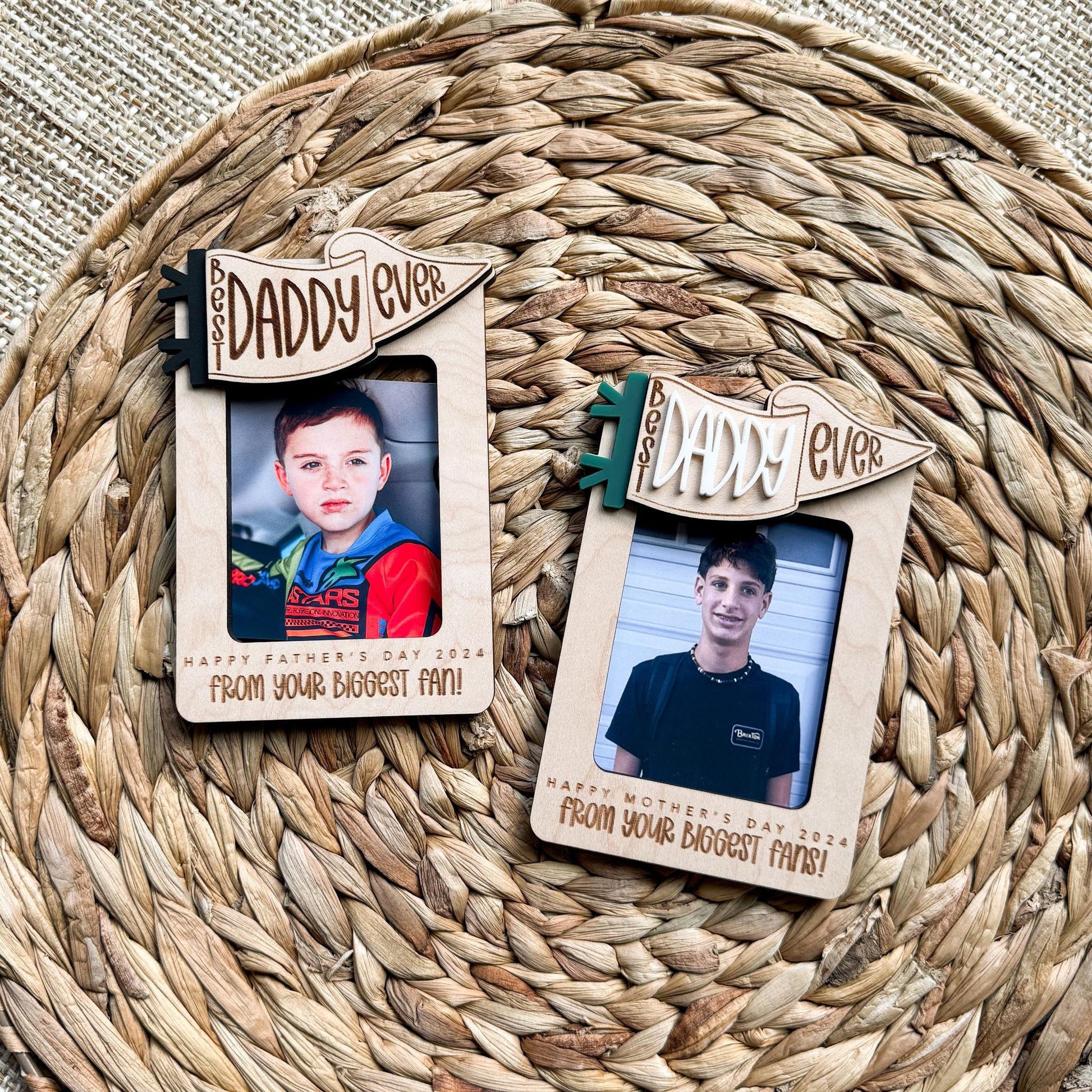 Fathers Day Gift | Visor Clip | Photo Fridge Magnet | Best Papa Ever | Gift For Dad | Personalized | Picture Frame | Custom gift for grandpa