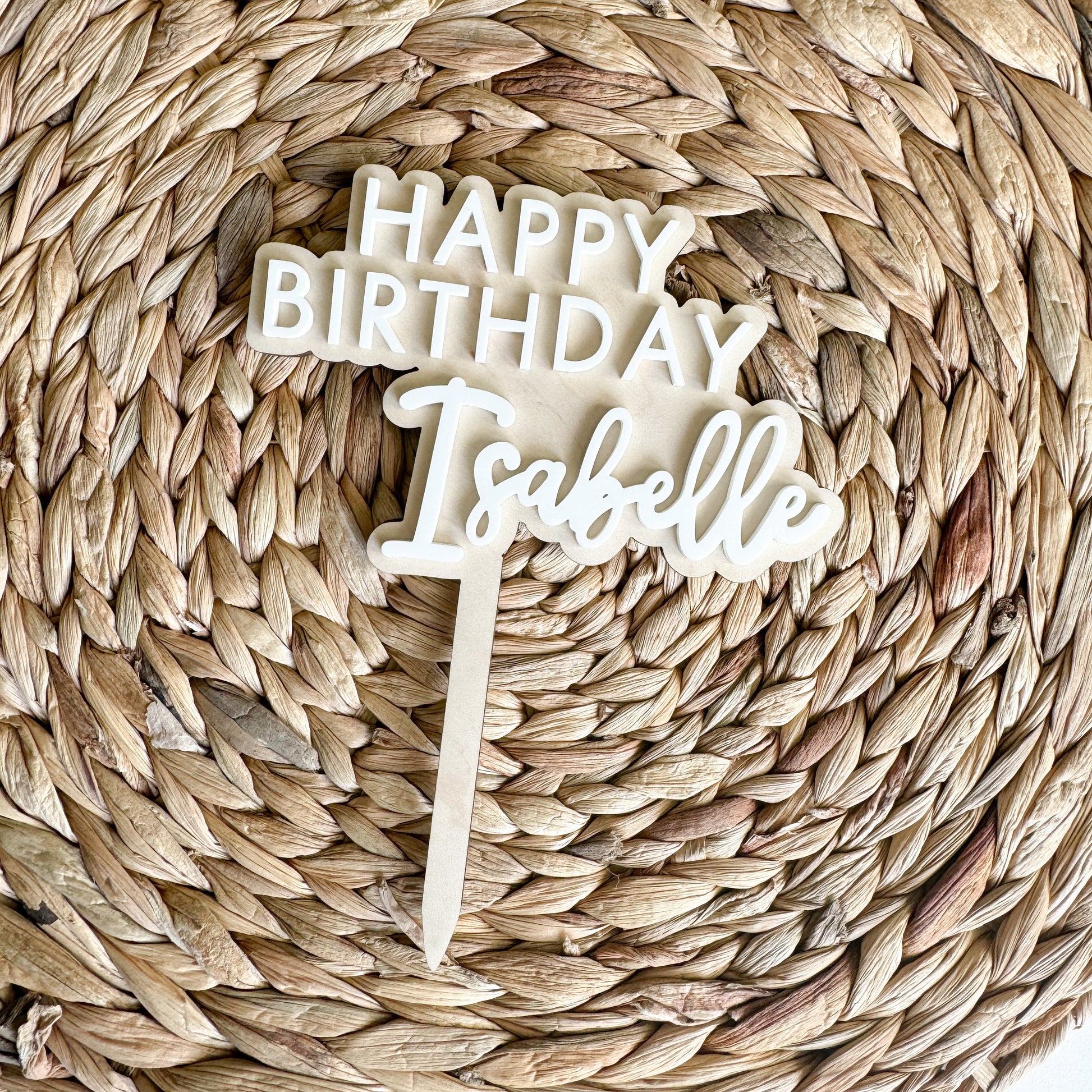 Happy Birthday Cake Topper | Birthday Party Decor | girls birthday Party | boys birthday theme | Cake Topper Birthday | Simple Party Decor |