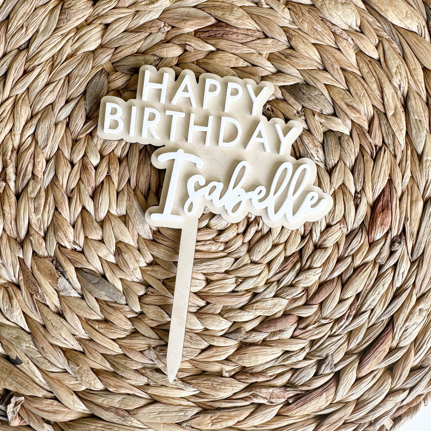 Wooden Custom Cake Topper | Birthday Party Decor | girls birthday Party | boys birthday theme | Cake Topper Birthday | Simple Party Decor |