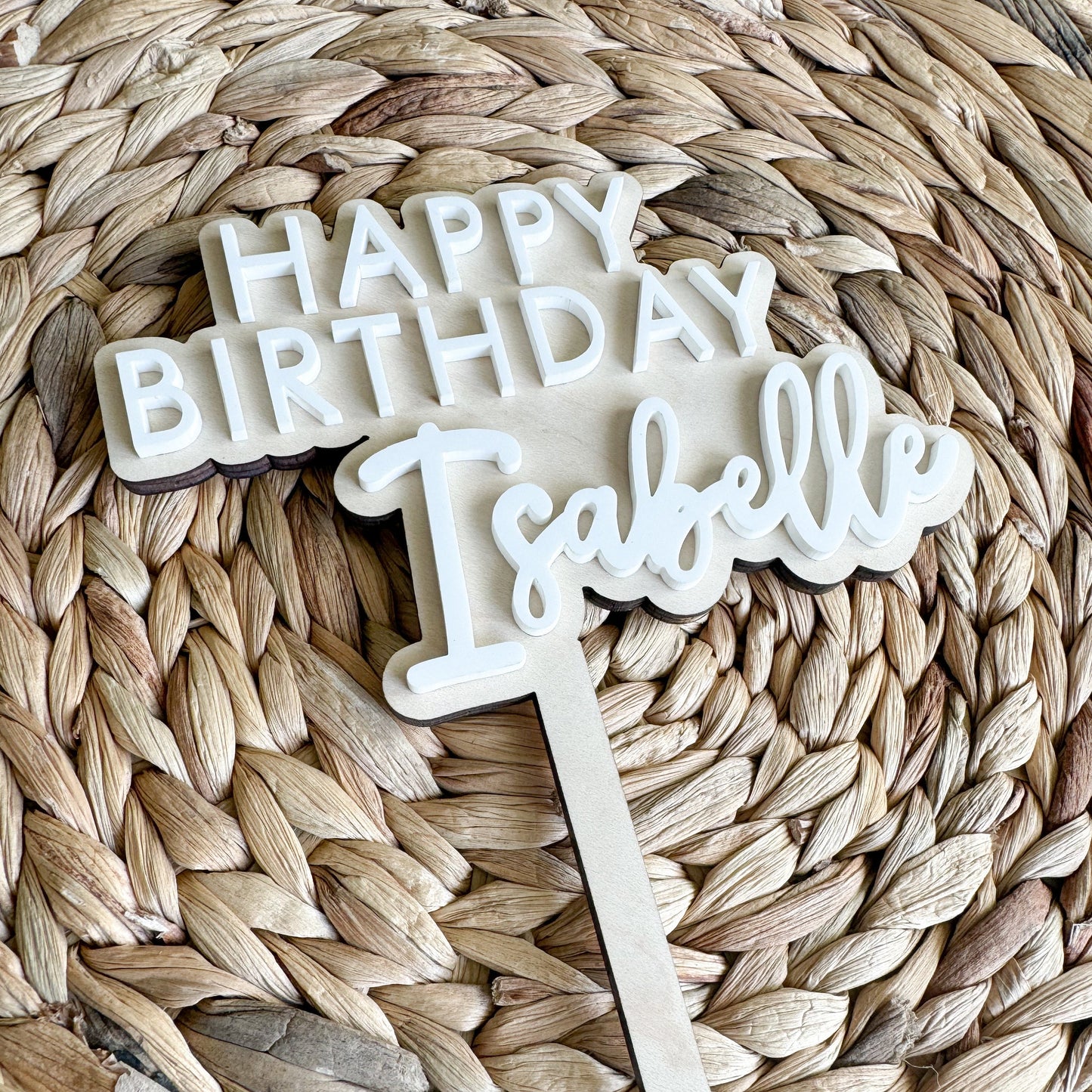 Happy Birthday Cake Topper | Birthday Party Decor | girls birthday Party | boys birthday theme | Cake Topper Birthday | Simple Party Decor |