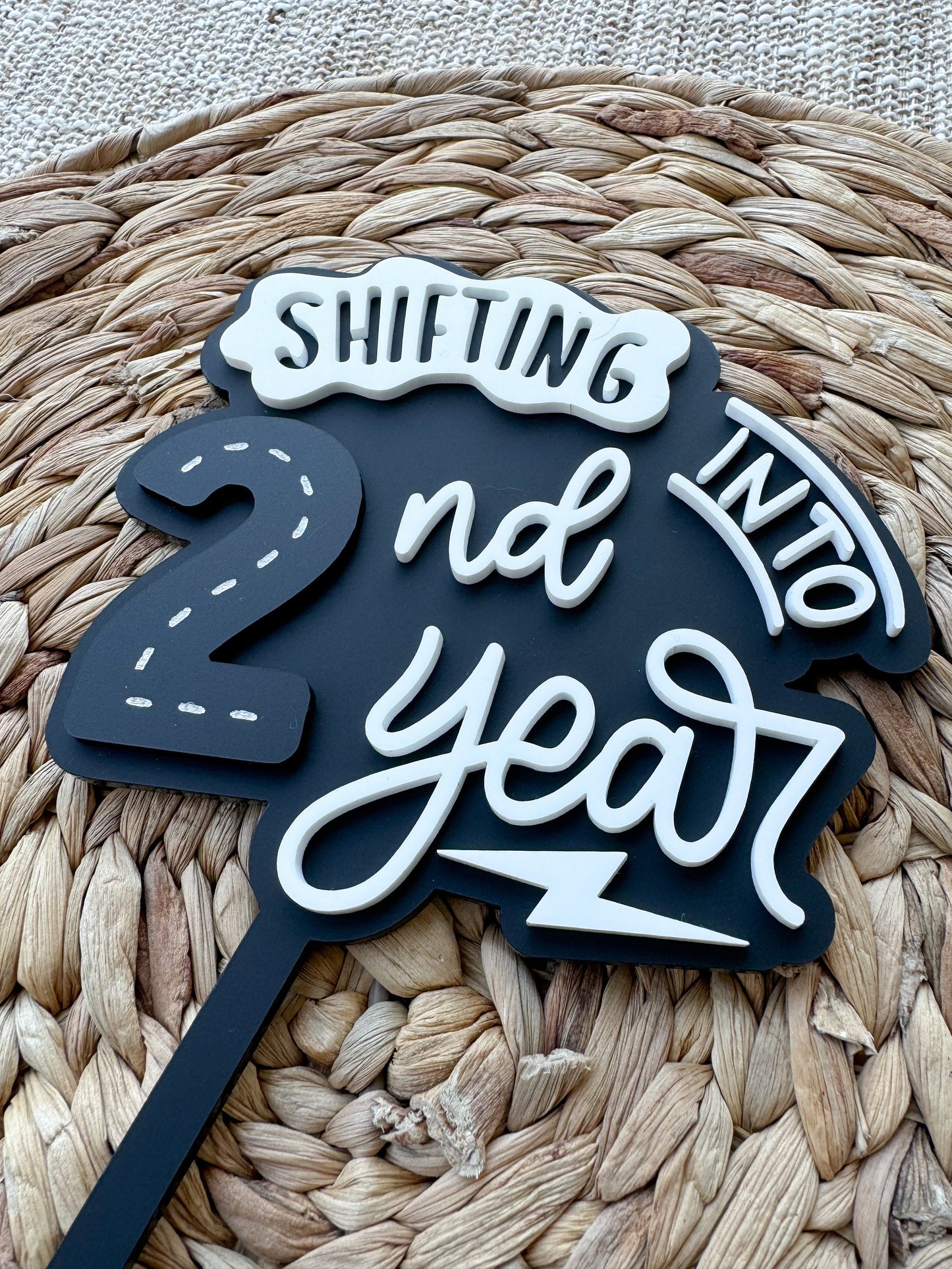 Cars Birthday Cake Topper: Acrylic Transportation Party Decor