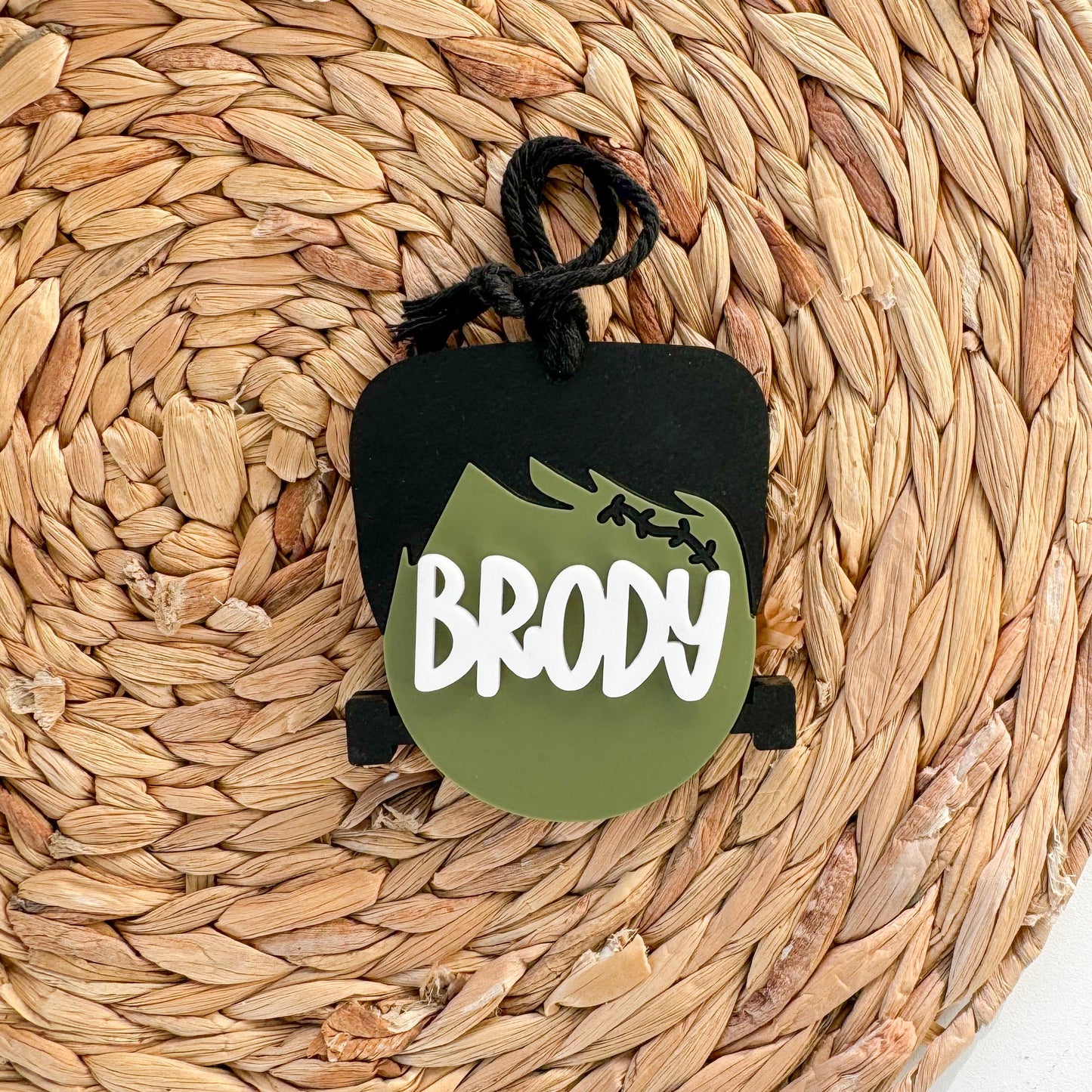 Halloween Basket Tag | Boo Basket Tag | Personalized Halloween Tag | Gift for kids | Custom Name Tag, Spooky Season Gift Tag, 3D acrylic tag