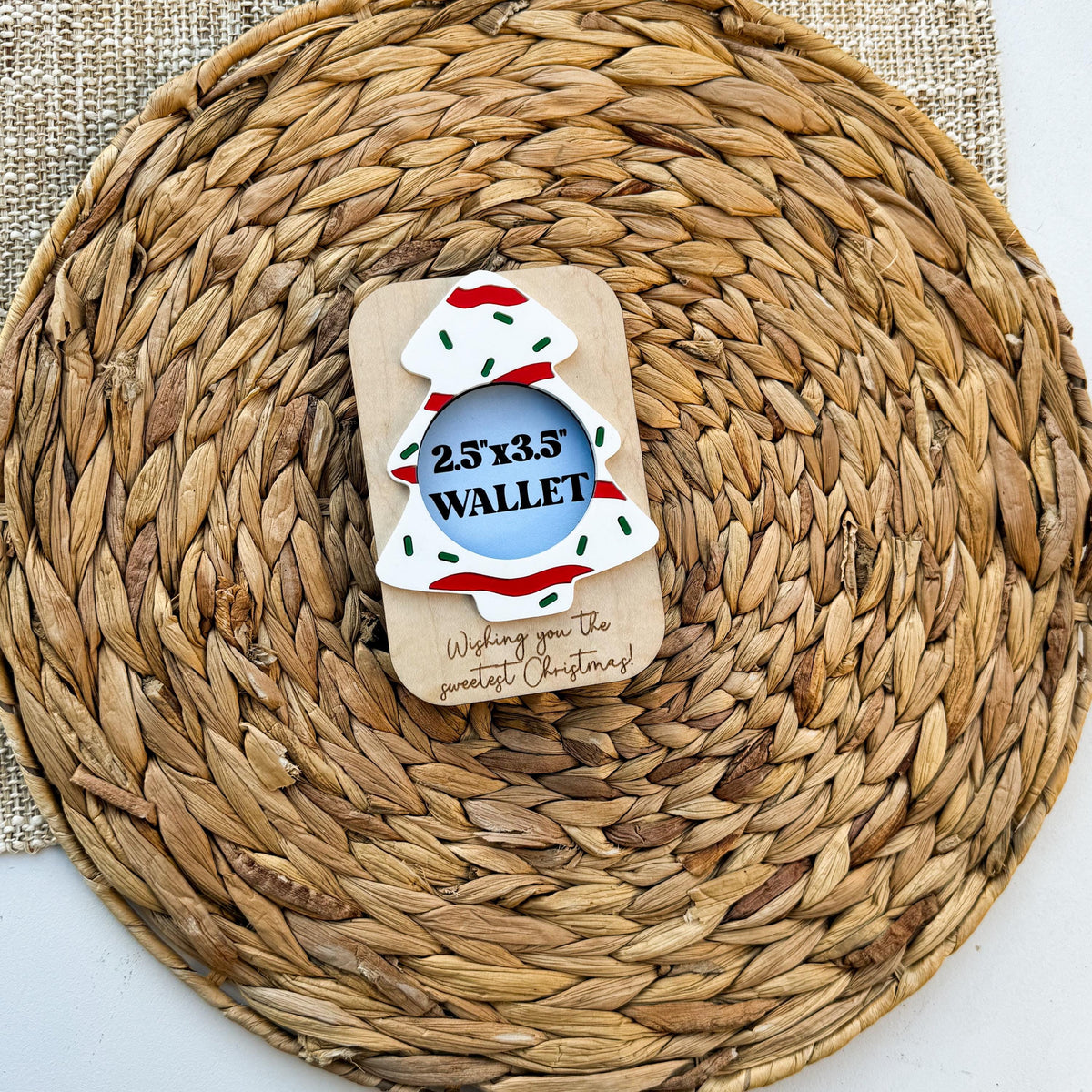 Holiday picture frame magnet for the fridge, a gift for grandparents