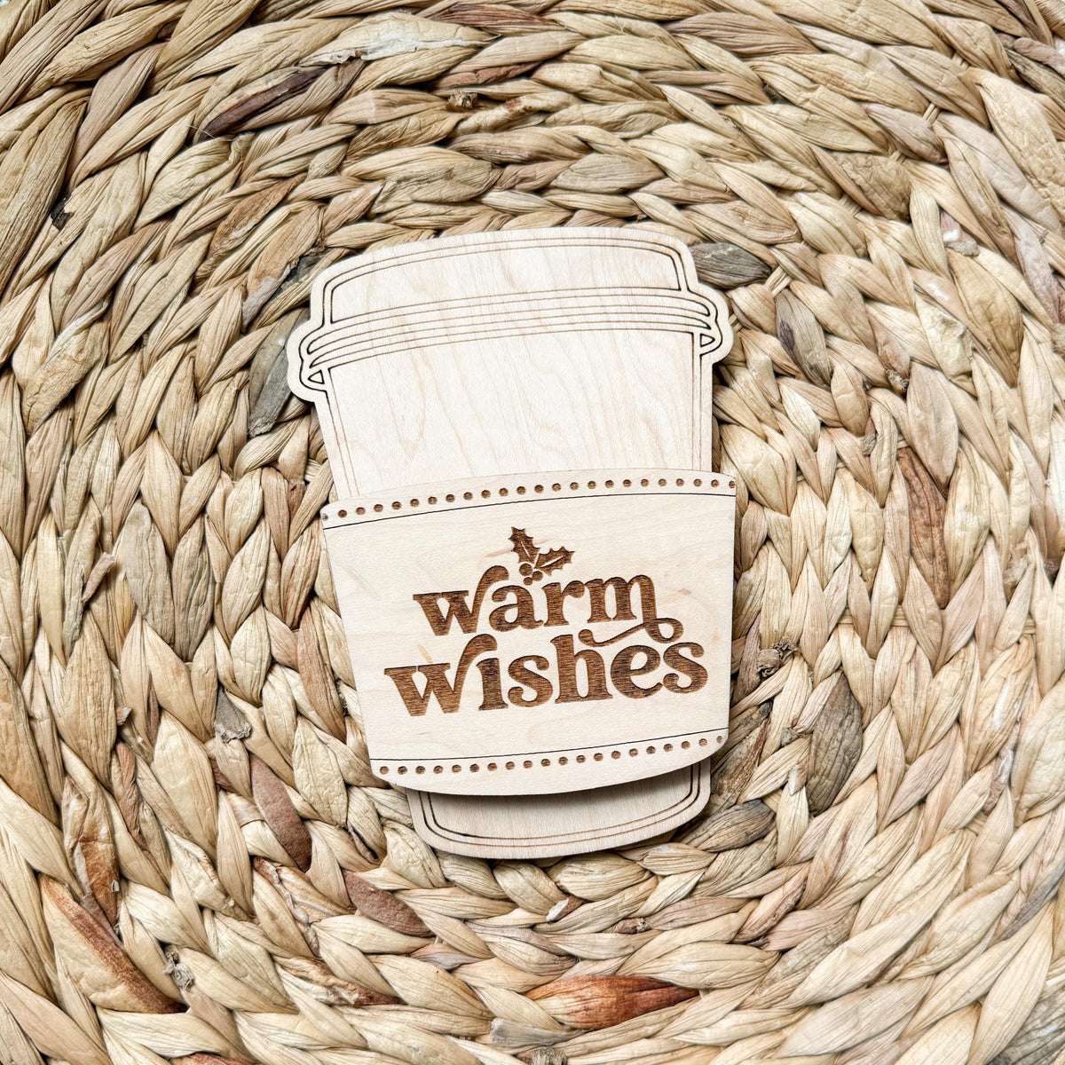 Wooden coffee gift card holder, a stocking stuffer for teachers