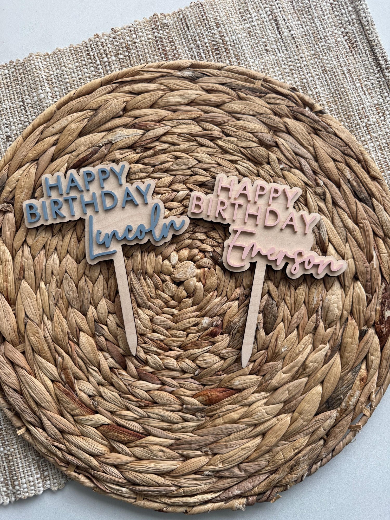 Wooden Custom Cake Topper | Birthday Party Decor | girls birthday Party | boys birthday theme | Cake Topper Birthday | Simple Party Decor |