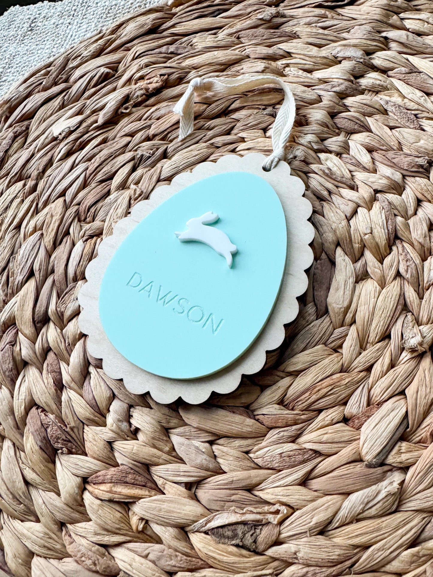 Personalized Easter Egg Basket Name Tag | Custom Easter basket tags | Gift for kids | Name Tag for gifts | Custom Gift Tag | Bunny Goose
