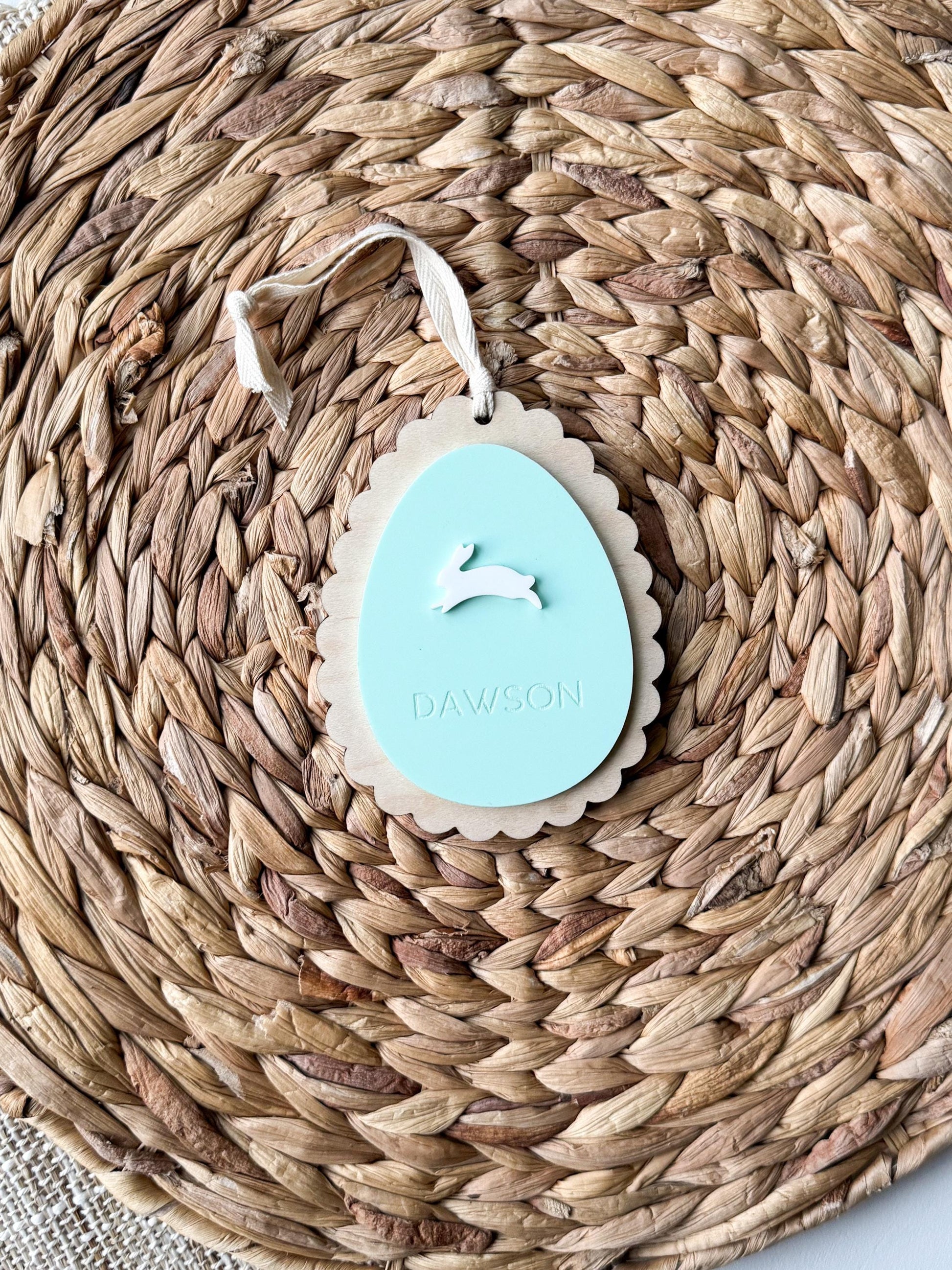Personalized Easter Egg Basket Name Tag | Custom Easter basket tags | Gift for kids | Name Tag for gifts | Custom Gift Tag | Bunny Goose
