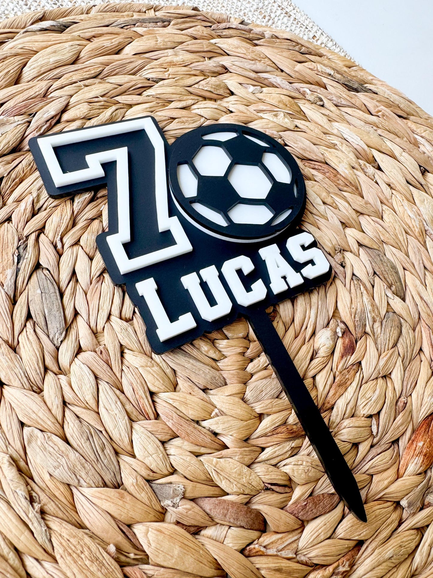 Custom Soccer Cake Topper | Birthday Party Decor | Kicking It Goal | boys birthday theme | Girl Cake Topper Birthday | Sports Party Decor
