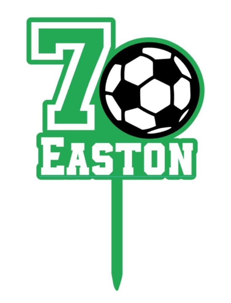 Custom Soccer Cake Topper | Birthday Party Decor | Kicking It Goal | boys birthday theme | Girl Cake Topper Birthday | Sports Party Decor