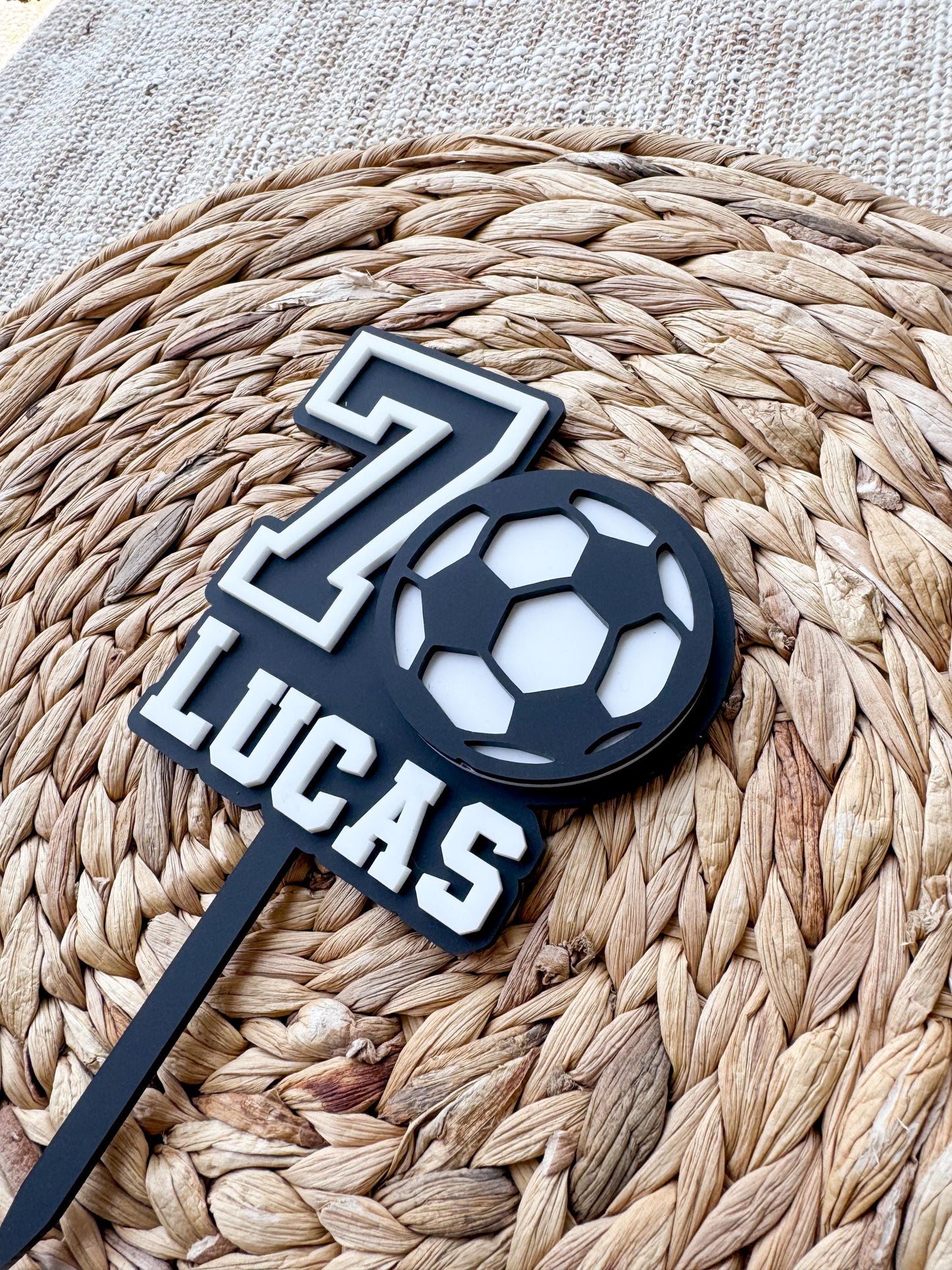 Custom Soccer Cake Topper | Birthday Party Decor | Kicking It Goal | boys birthday theme | Girl Cake Topper Birthday | Sports Party Decor