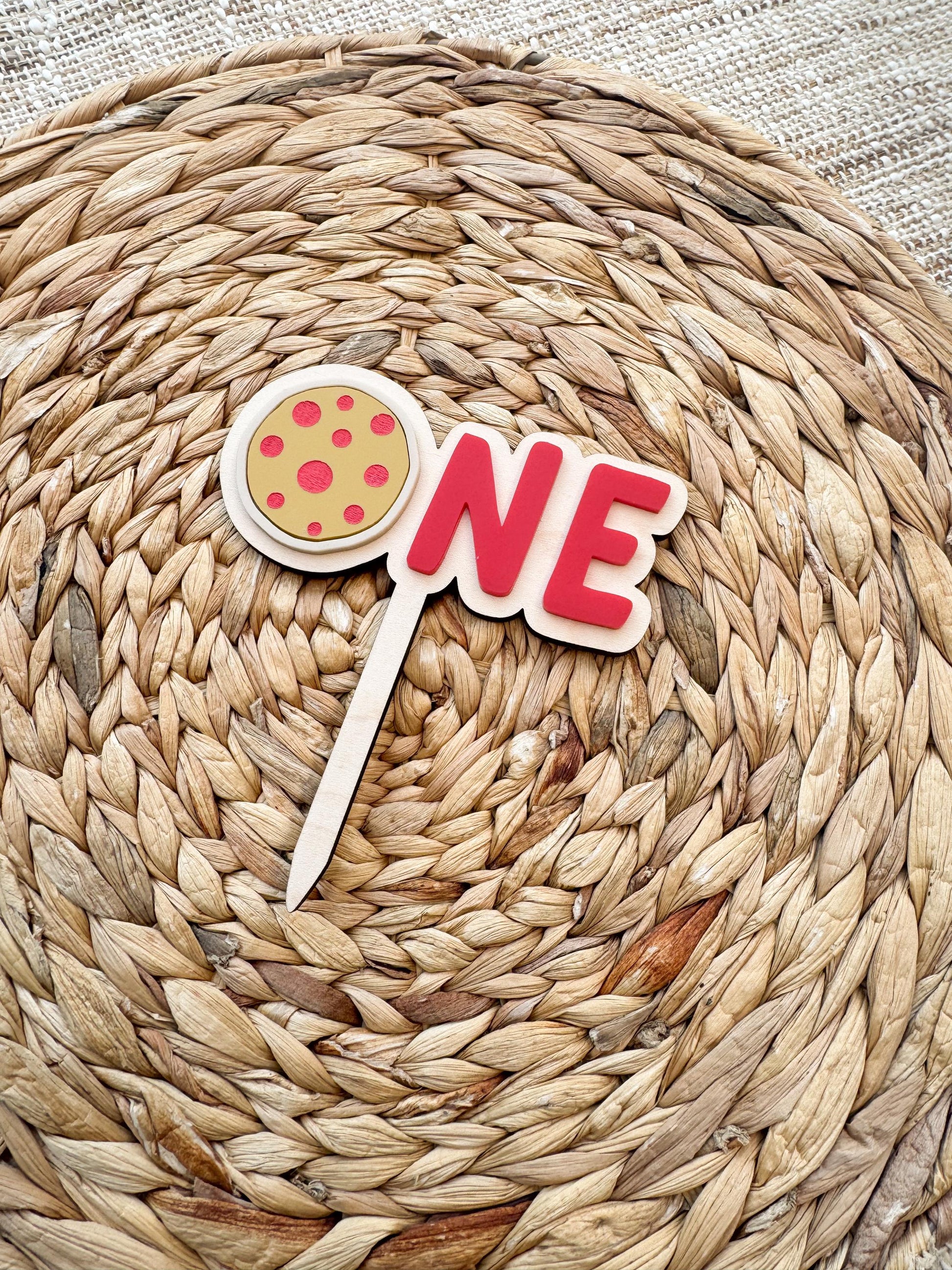 First Year Cake Topper | Pizza First Birthday | Smash Cake | 1st Birthday Party Decor | One Whole Year of | My First Year | Slice | Neutral