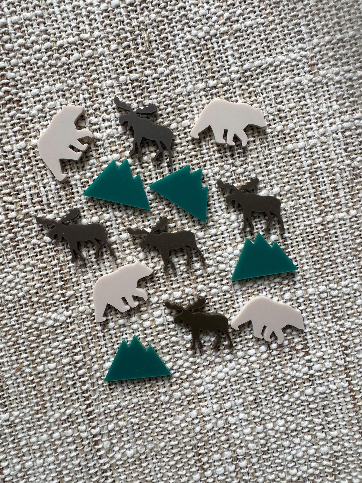 Acrylic bear reward tokens, about 1 inch, for a kids reward jar