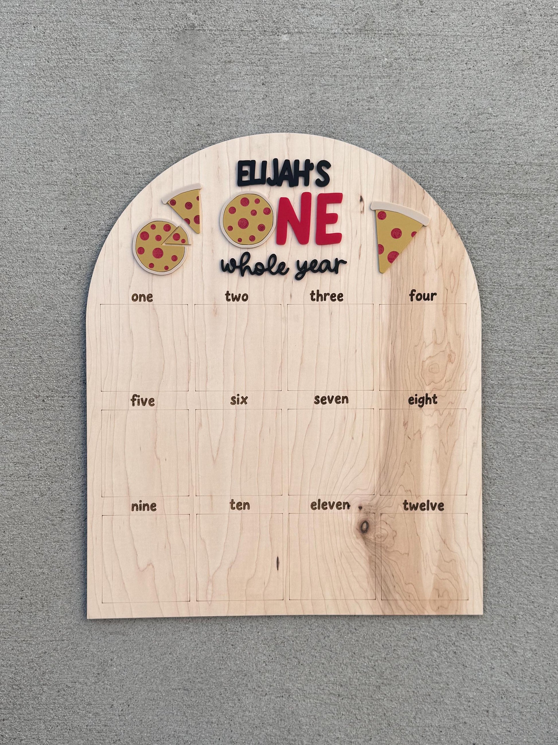 Pizza Birthday Cake Topper | Custom Birthday Party Decor | 3rd birthday Pizza Party | wanna pizza me birthday theme | slice of fun
