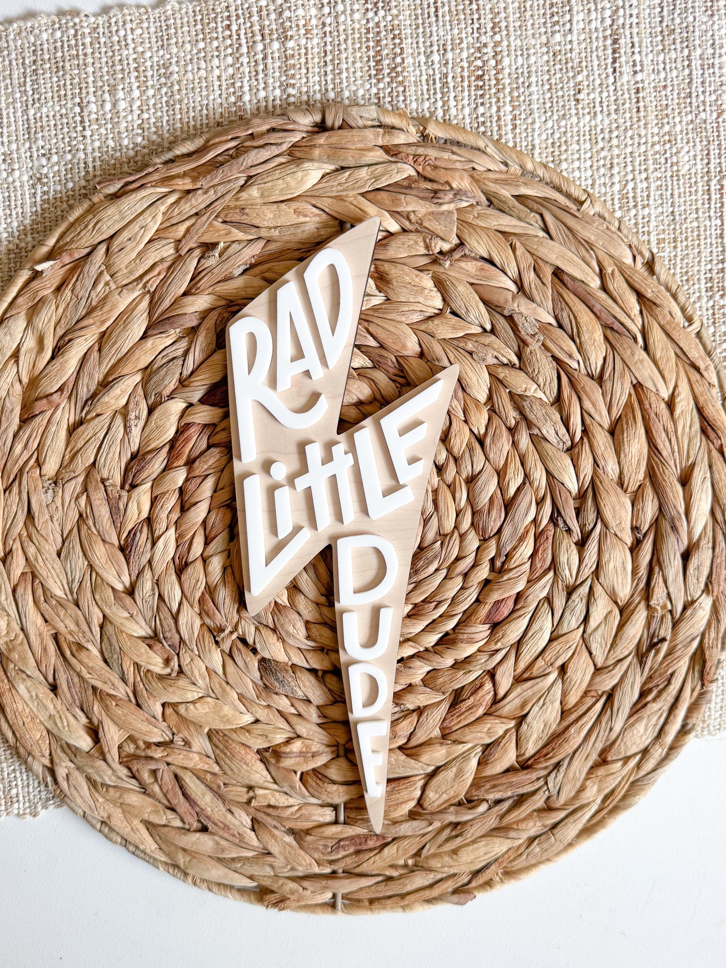Rad Little Dude Wooden Wall Sign | Wall Decor for childrens room | Kids Bedroom | cool kids decor | wooden sign | boho decorations