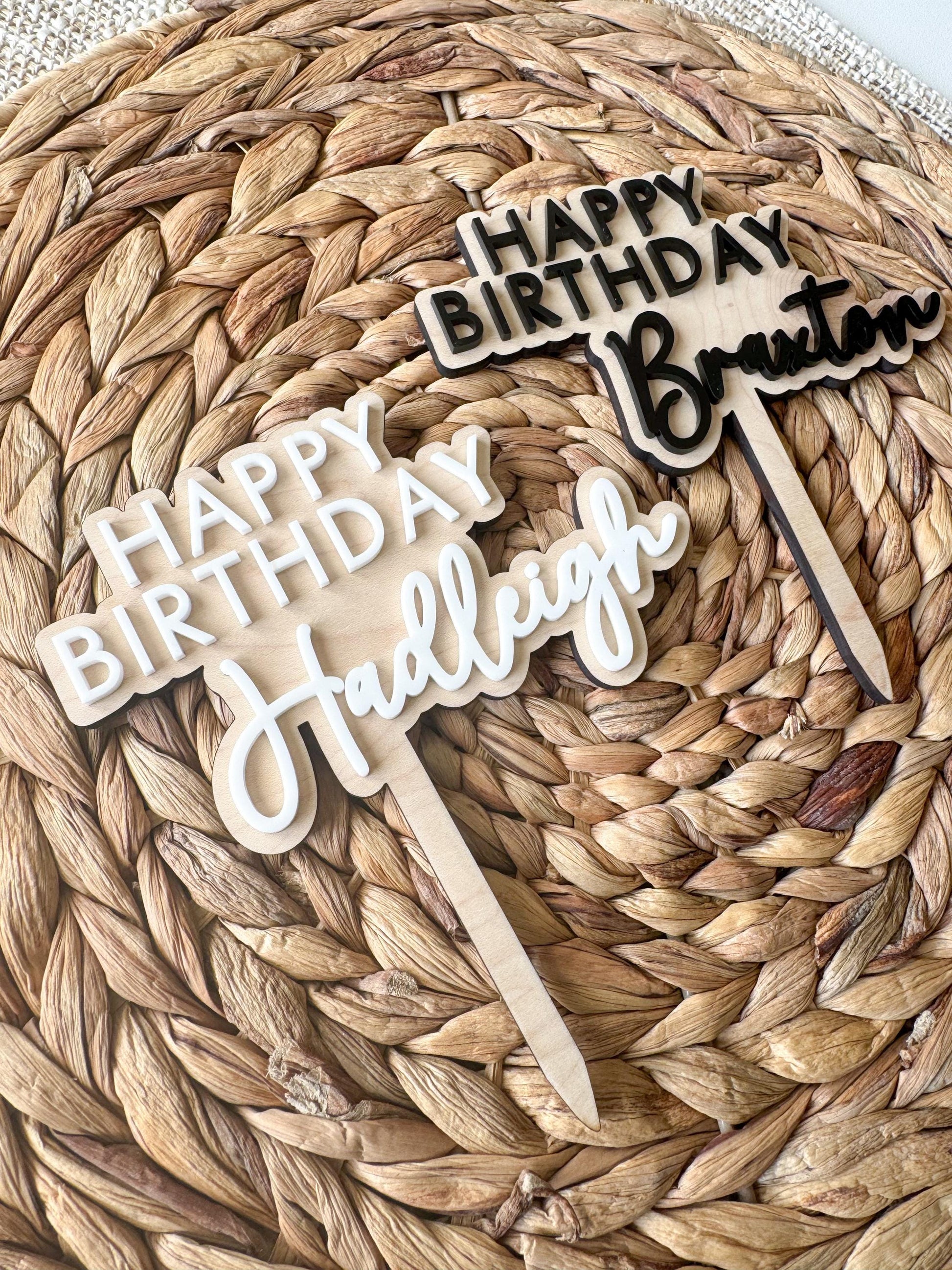 Happy Birthday Cake Topper | Birthday Party Decor | girls birthday Party | boys birthday theme | Cake Topper Birthday | Simple Party Decor |