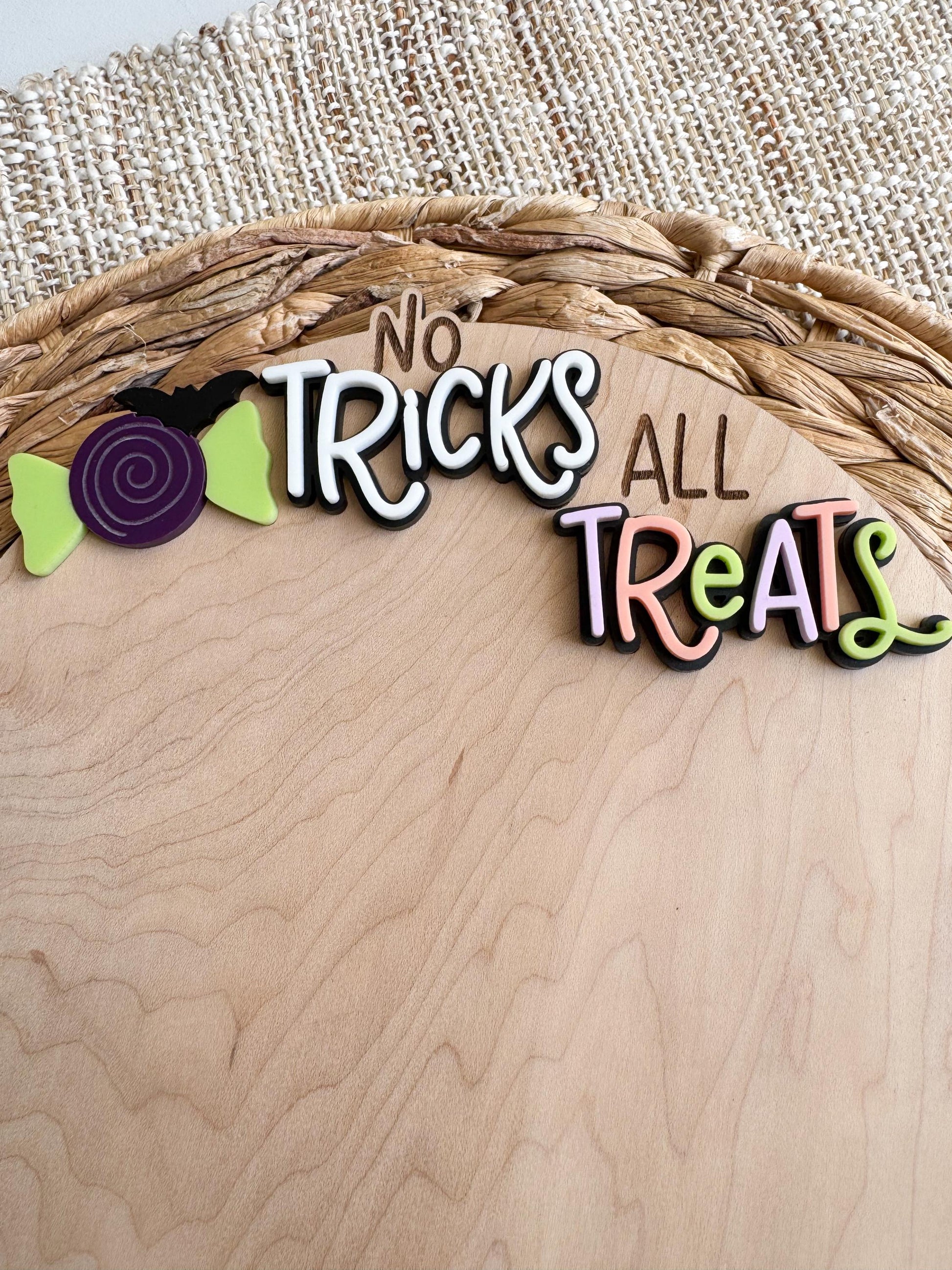 Halloween Handprint Sign | DIY Wooden Keepsake, Grandparent Gift