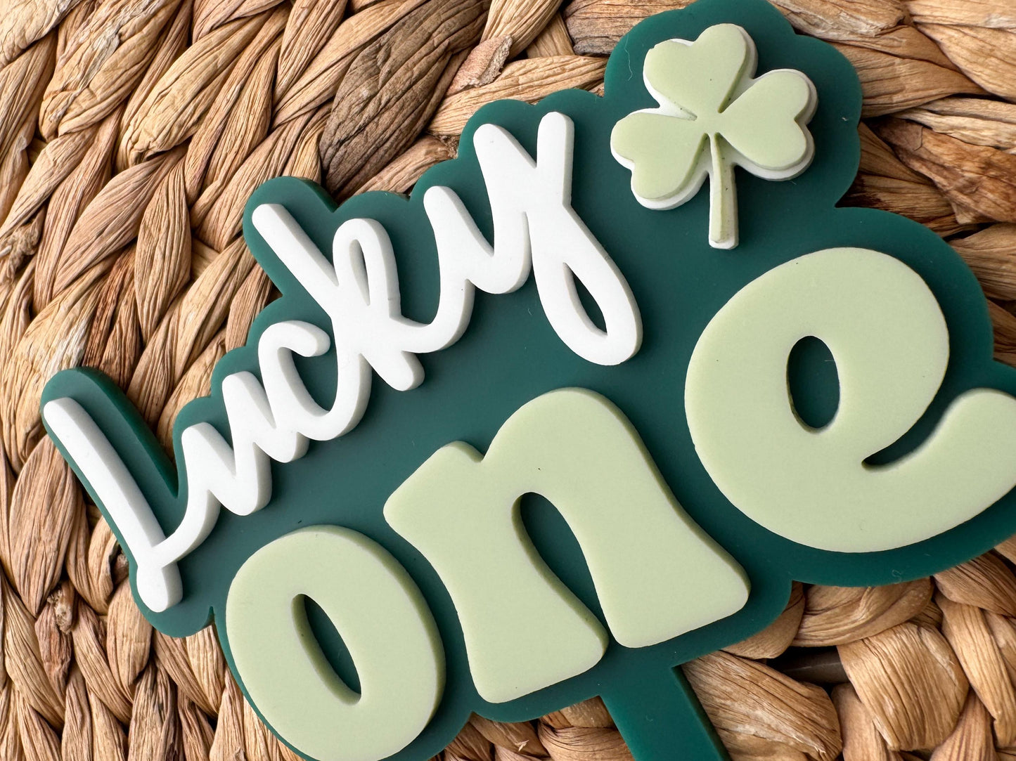 Lucky One Cake Topper | 1st Birthday Party Decor | St Patricks theme