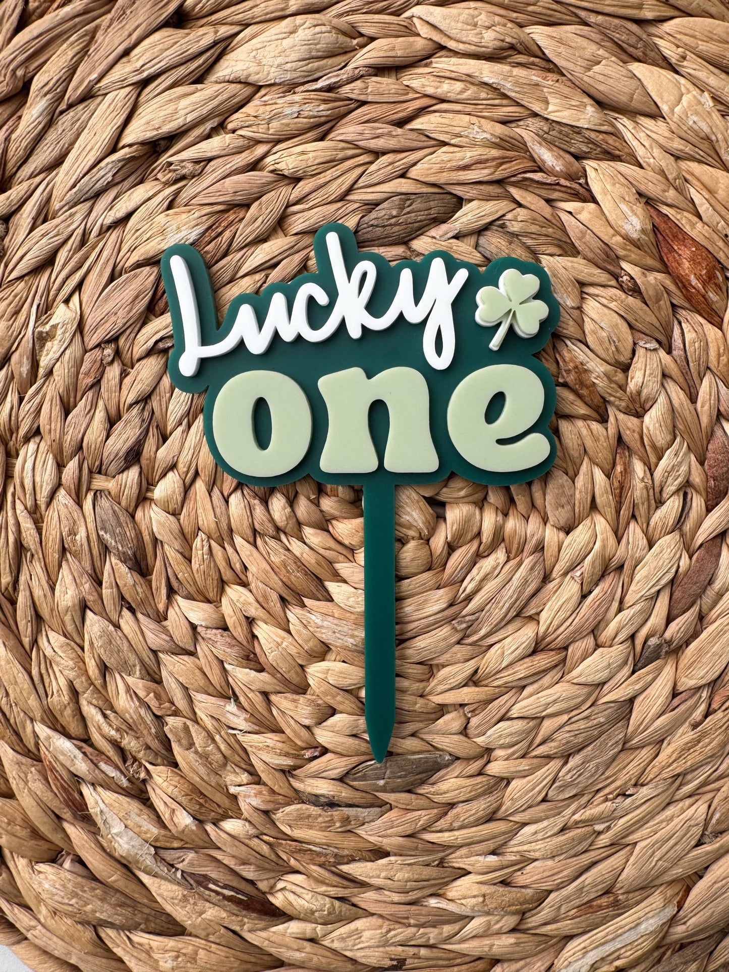 Lucky One Cake Topper | 1st Birthday Party Decor | St Patricks theme