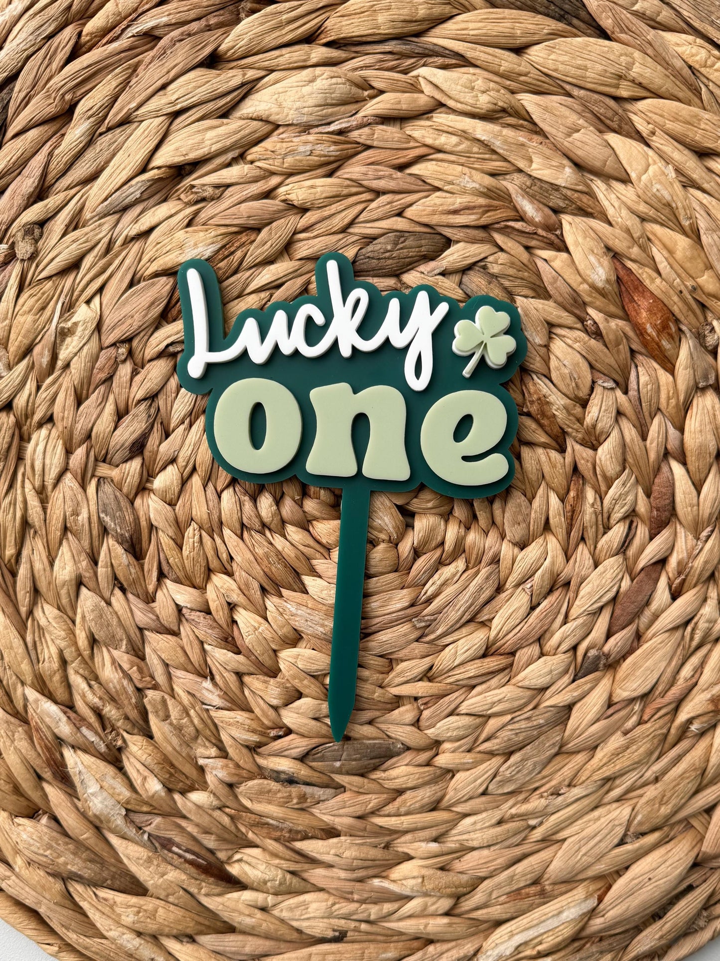 Lucky One Cake Topper | 1st Birthday Party Decor | St Patricks theme