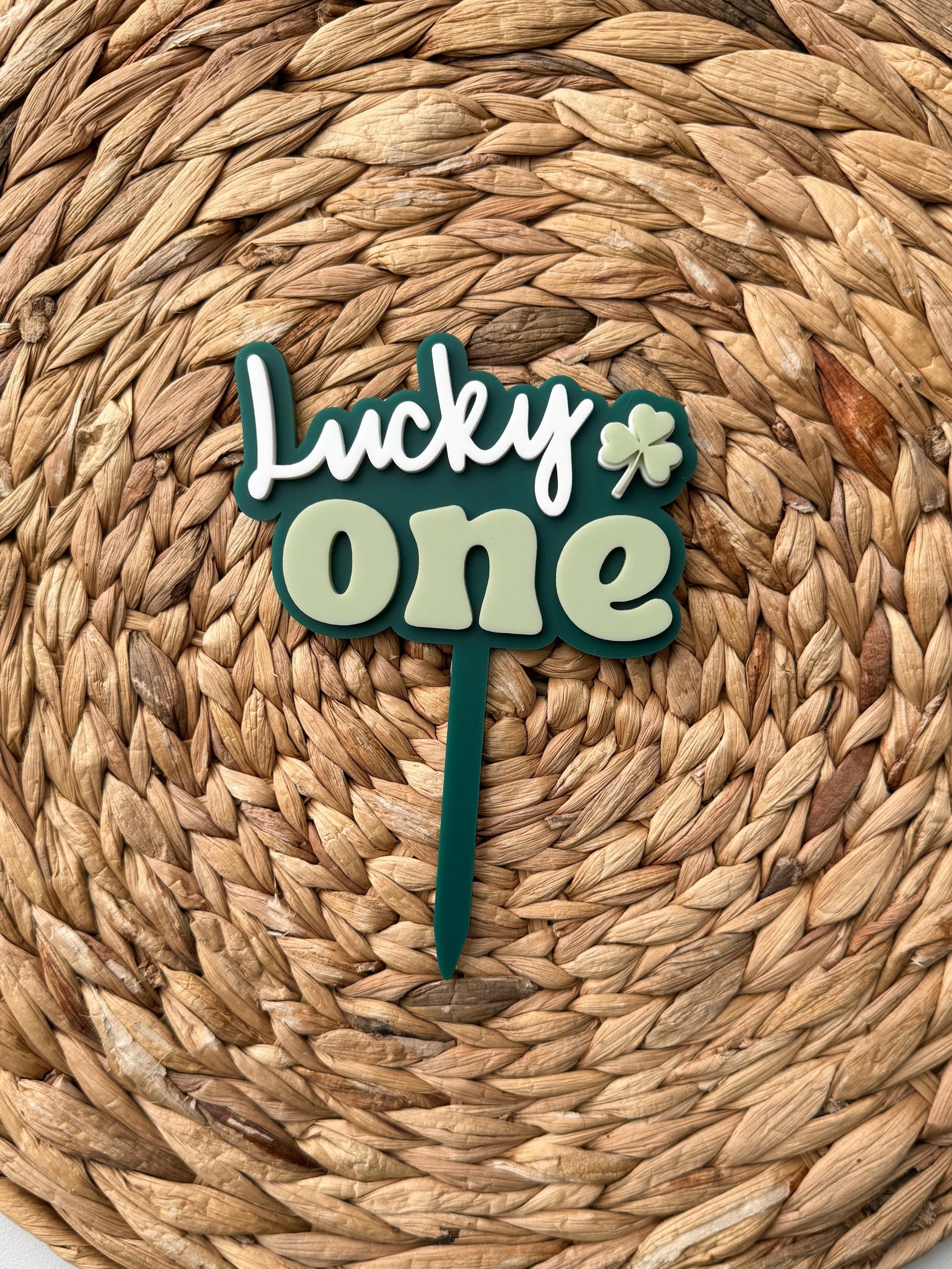 Lucky One Cake Topper | 1st Birthday Party Decor | St Patricks theme