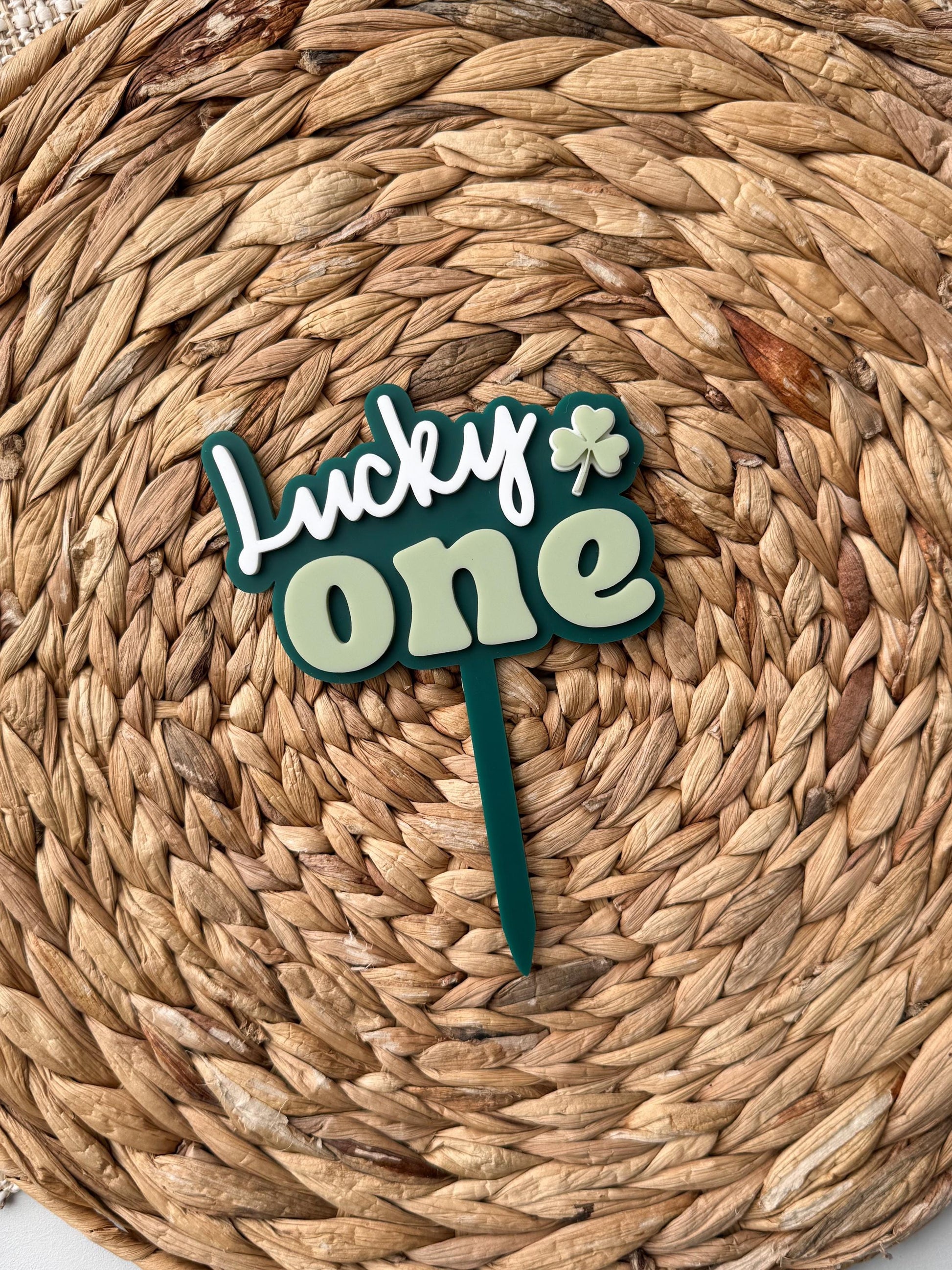 Lucky One Cake Topper | 1st Birthday Party Decor | St Patricks theme