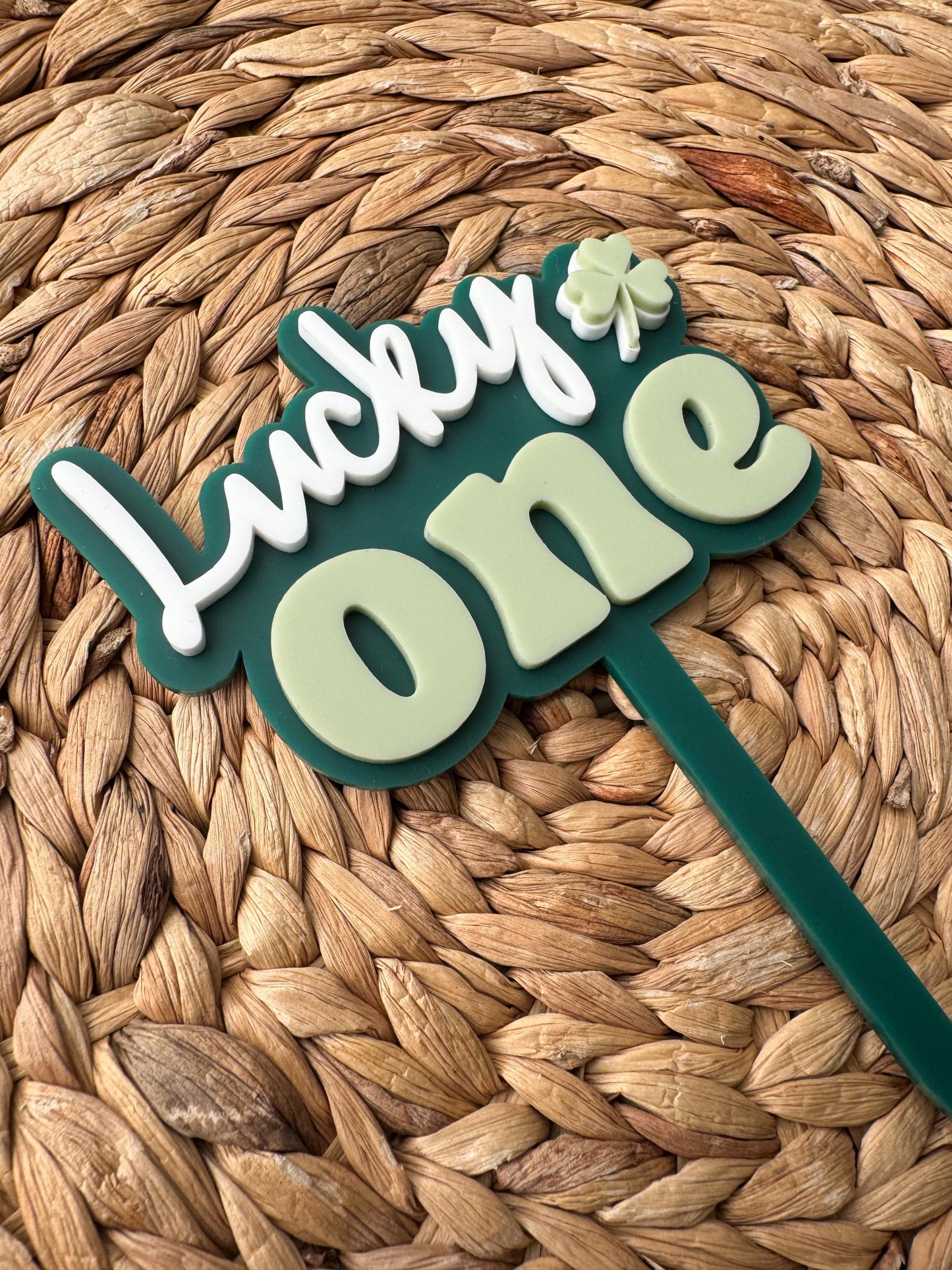Lucky One Cake Topper | 1st Birthday Party Decor | St Patricks theme
