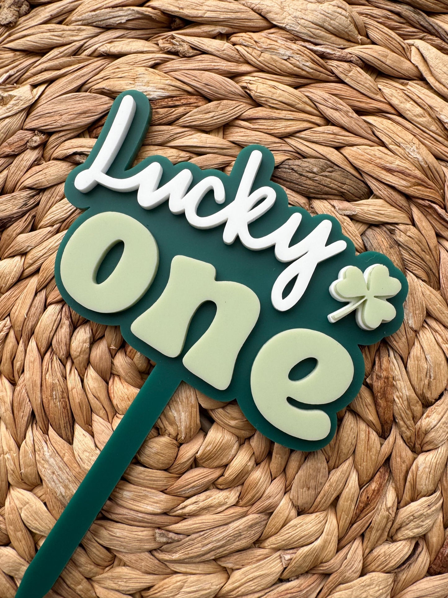 Lucky One Cake Topper | 1st Birthday Party Decor | St Patricks theme