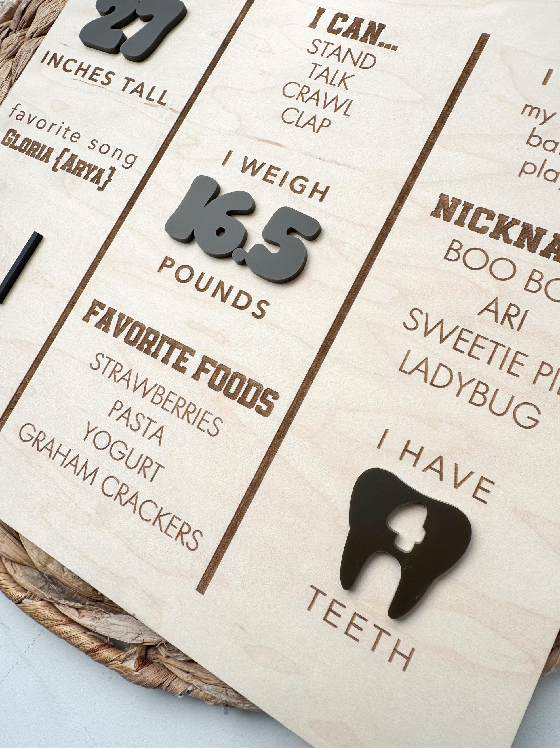 Football 1st birthday milestone board as party photo prop and keepsake, girls and boys design