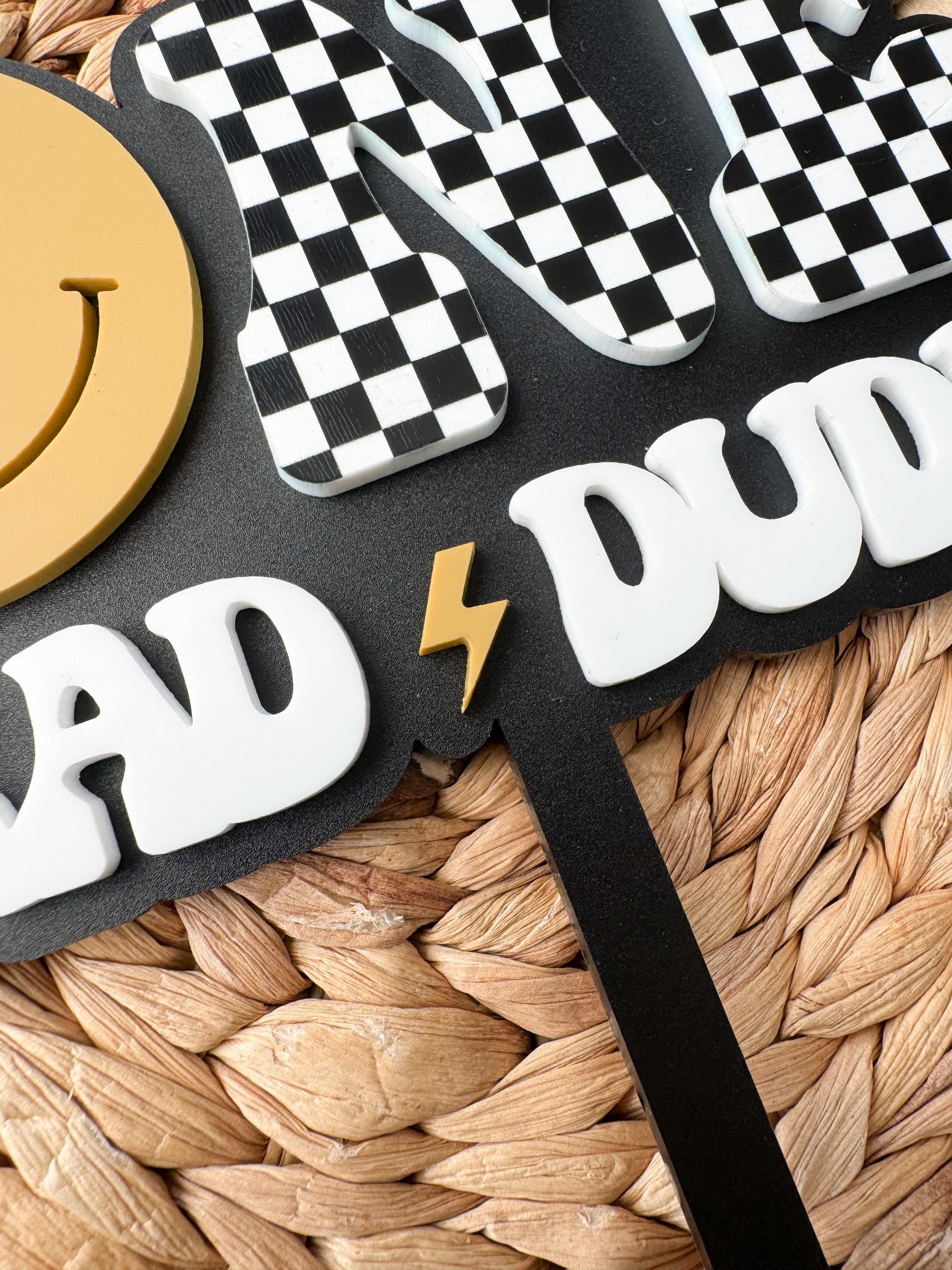 One Rad Dude Cake Topper | First Birthday Party Decoration | Happy 1st decor