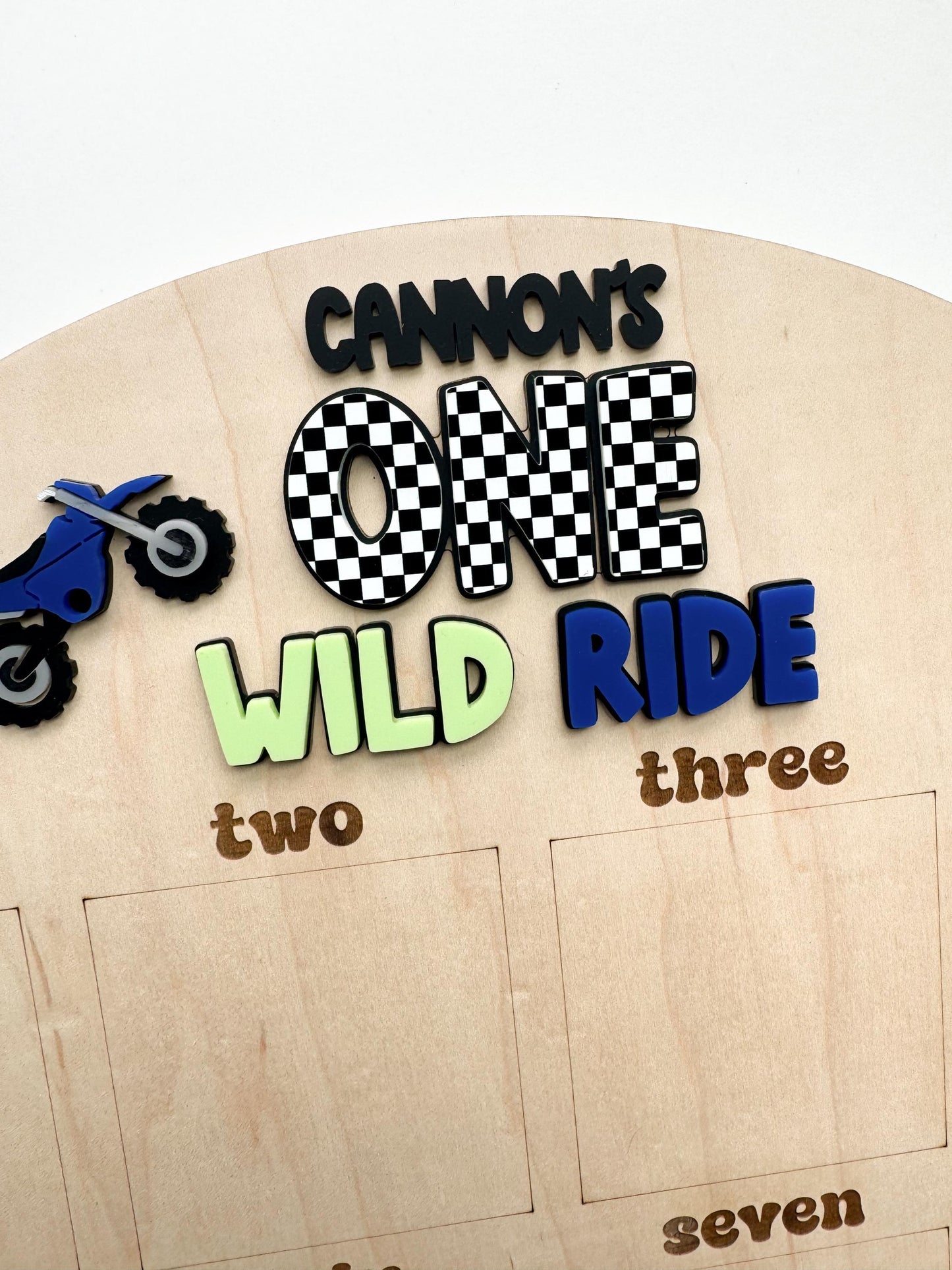 One Wild Ride Birthday Photo Board – Dirt Bike First Birthday Sign | 1st Party Decor