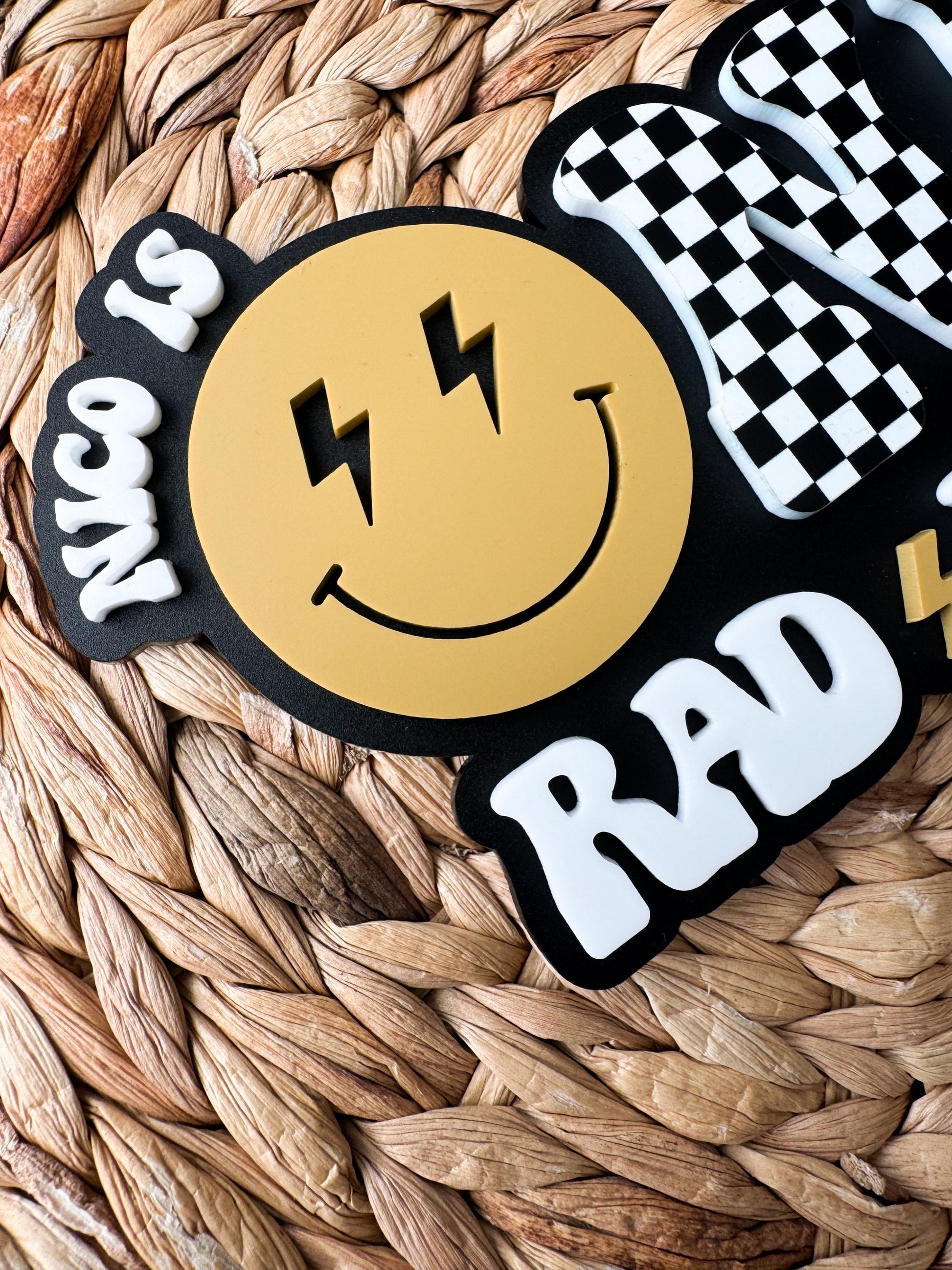 One Rad Dude Cake Topper | First Birthday Party Decoration | Happy 1st decor