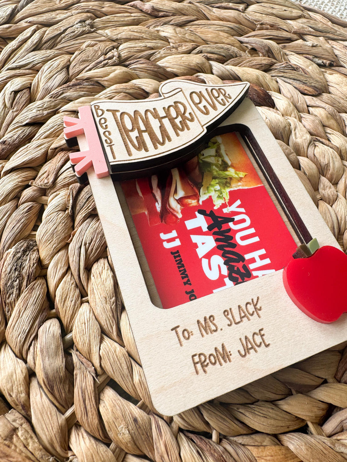 Teacher Appreciation Week Gift Card Holder | End of School Year Thank You Frame