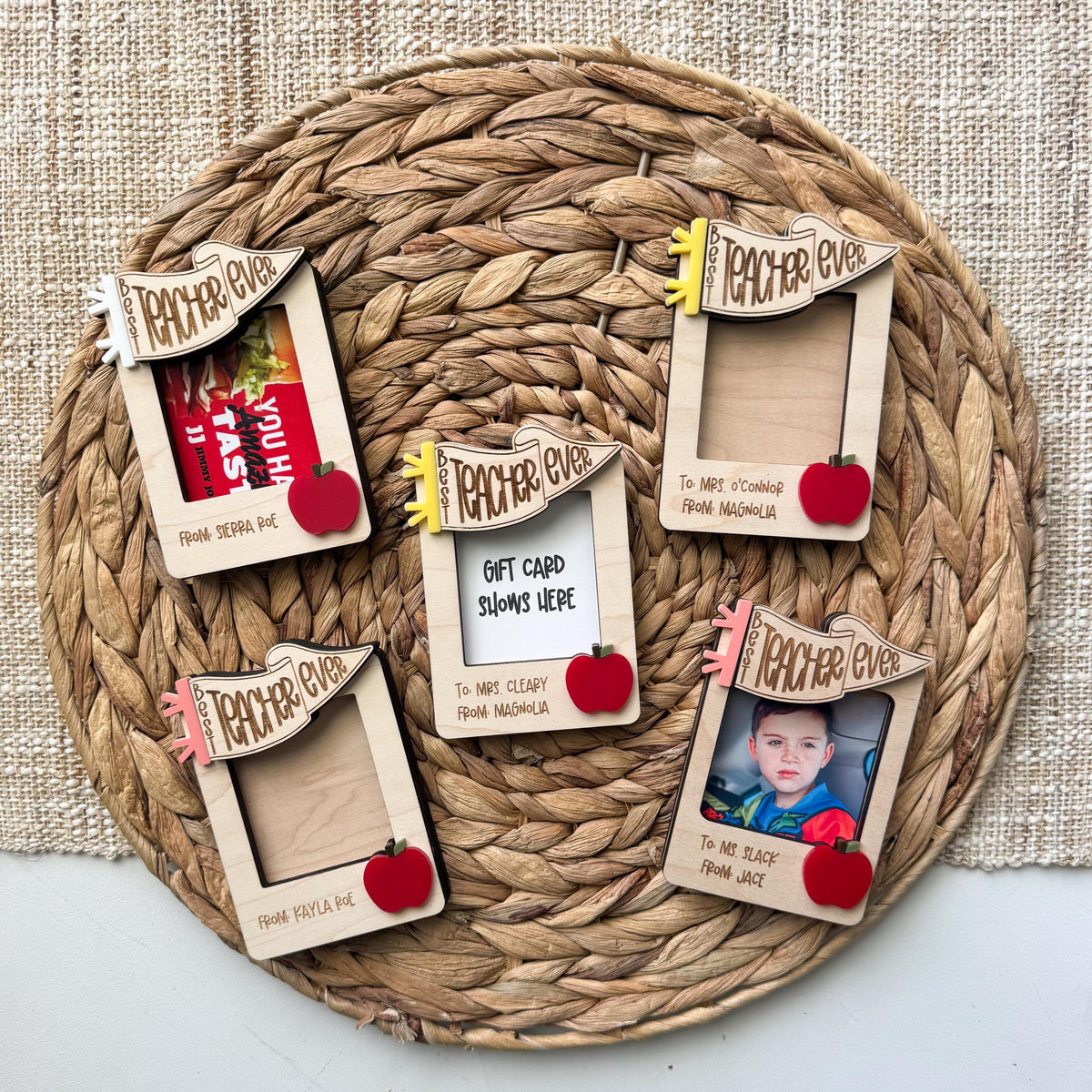 Teacher Appreciation Gift Card Holder, End School Thank You Frame, Gift Card Display