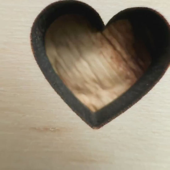 Video of the engraved wooden memorial ornament
