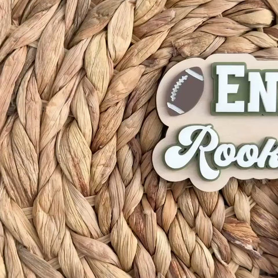 Rookie Year Cake Topper | Personalized Football First Birthday Decor
