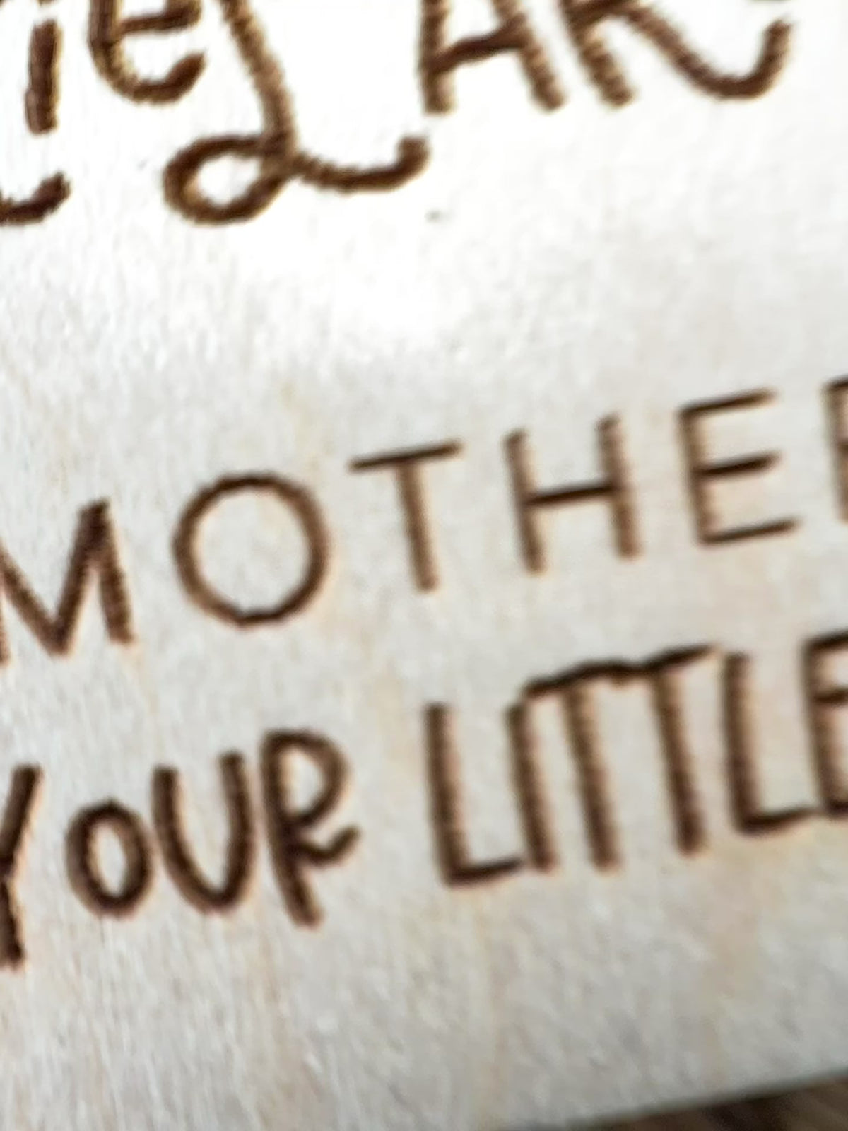 Video of personalized Rainbow Mother's Day photo magnet