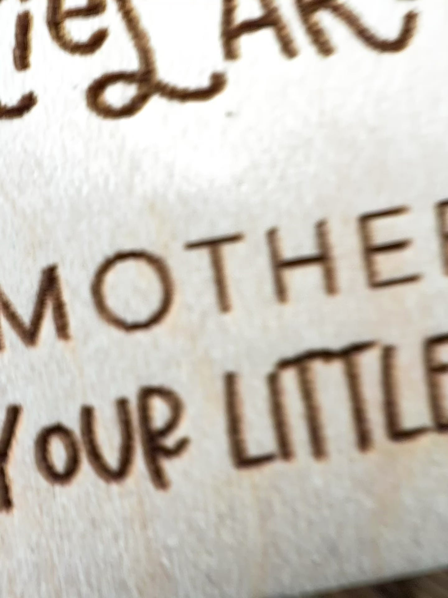 Video of personalized Rainbow Mother's Day photo magnet