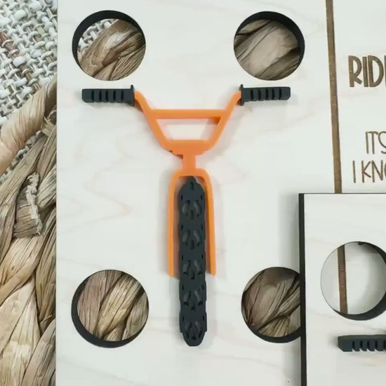 Video of the personalized BMX elf return postcards