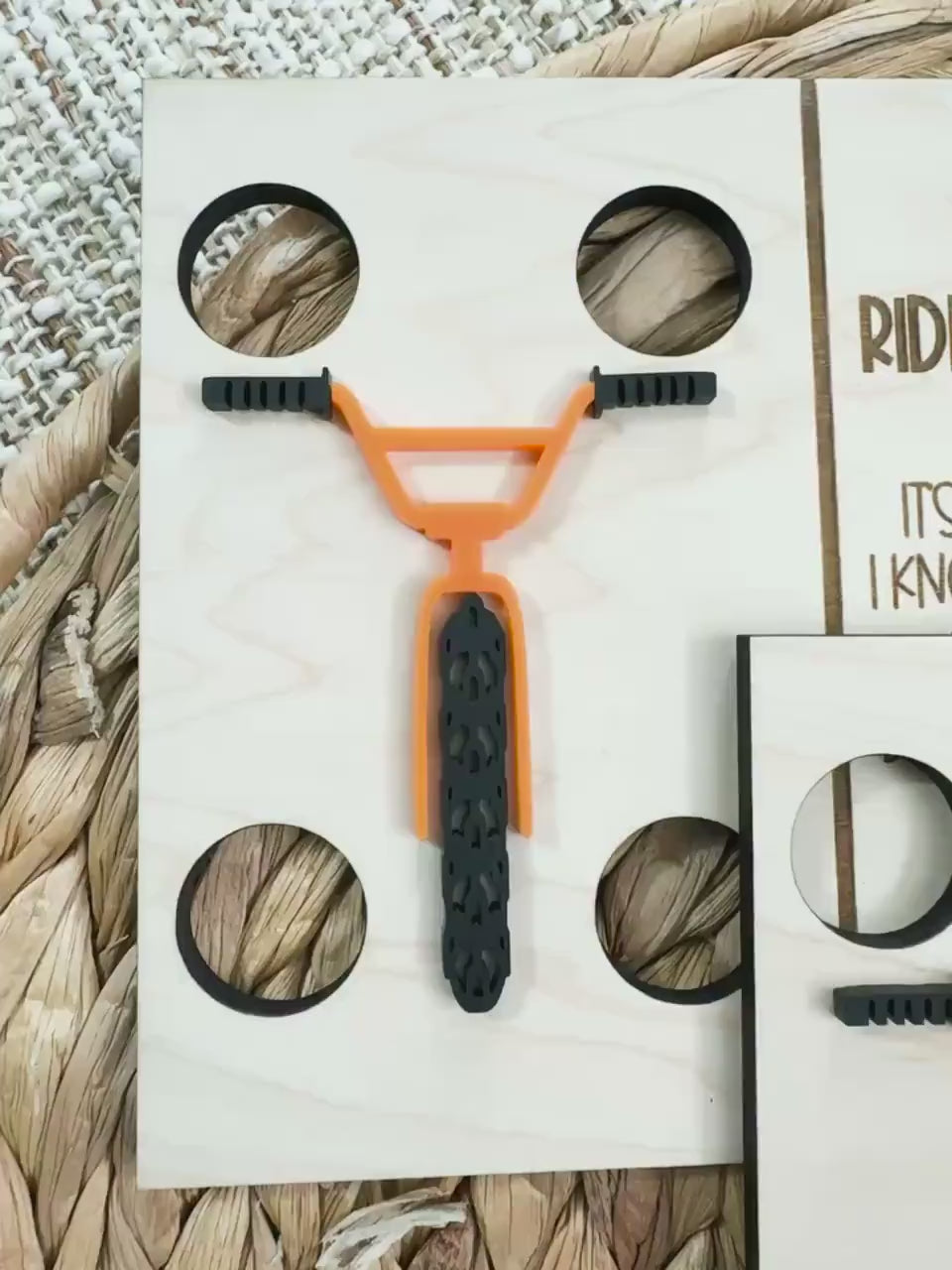 Video of the personalized BMX elf return postcards