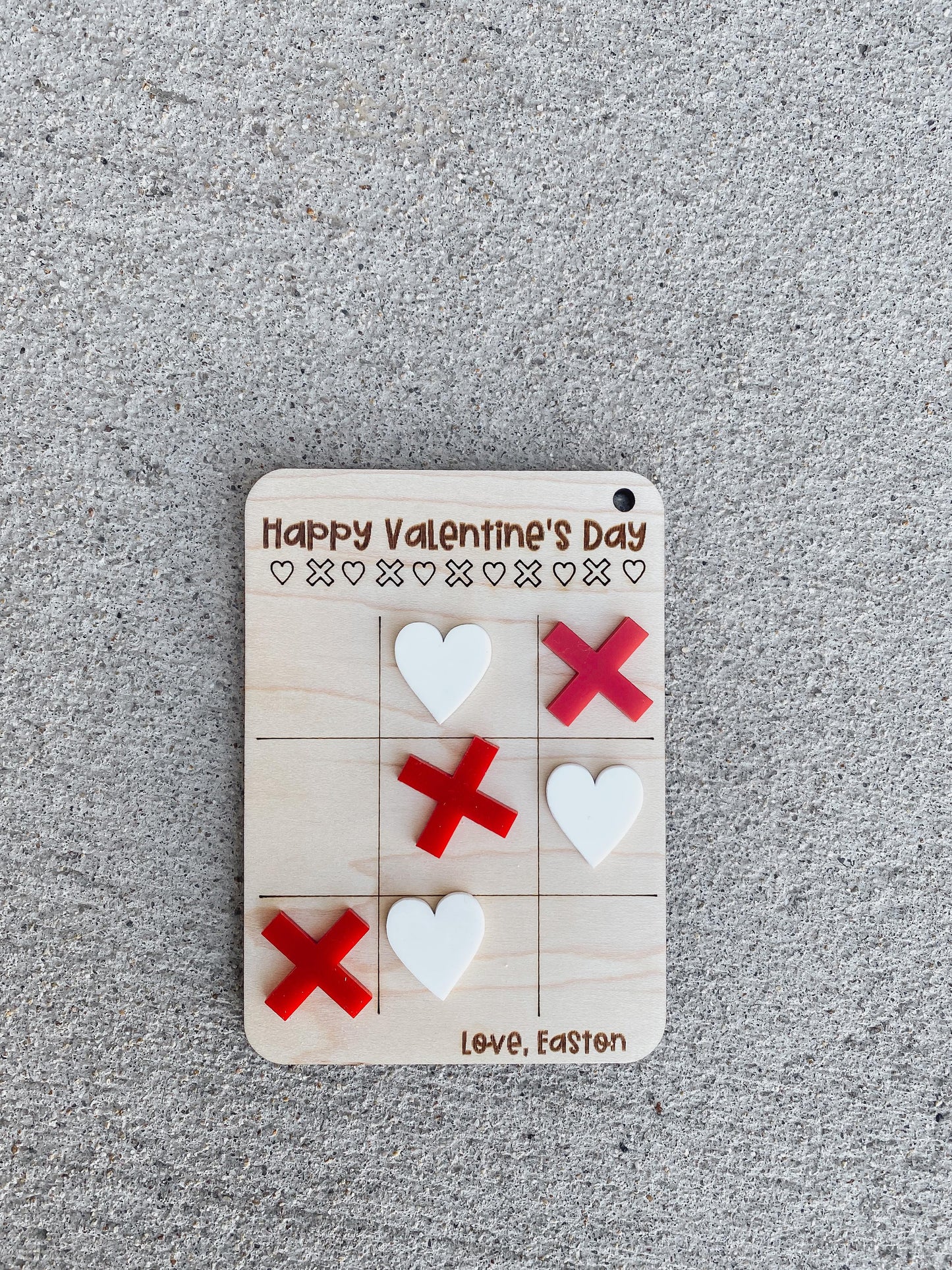 Tic Tac Toe Kids Valentine's Day Cards