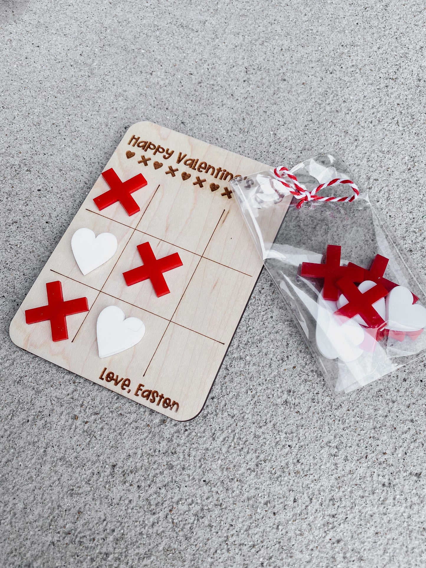 Tic Tac Toe Kids Valentine's Day Cards